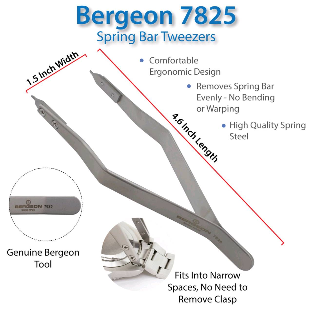 Bergeon 7825 spring bar tool | WatchCrunch