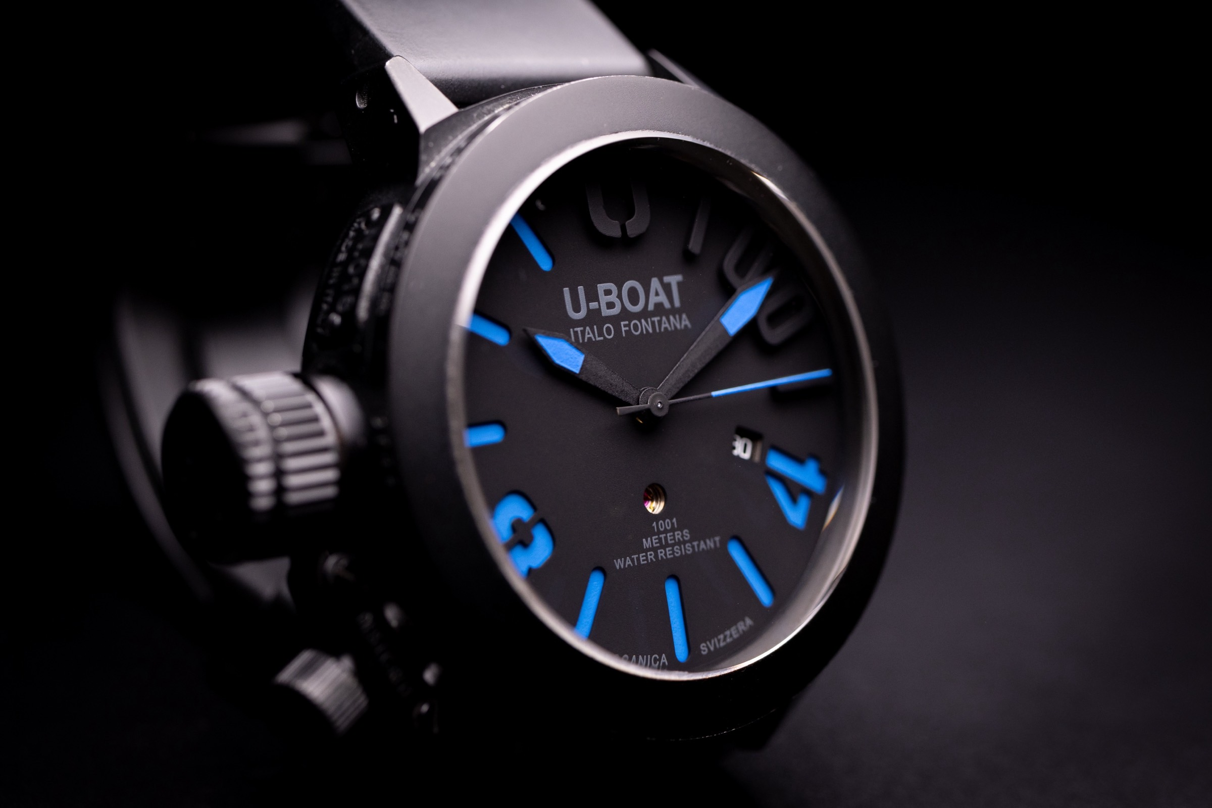 Watch Photograohy: U-Boat Italo Fontana U-1001 Classico Black 