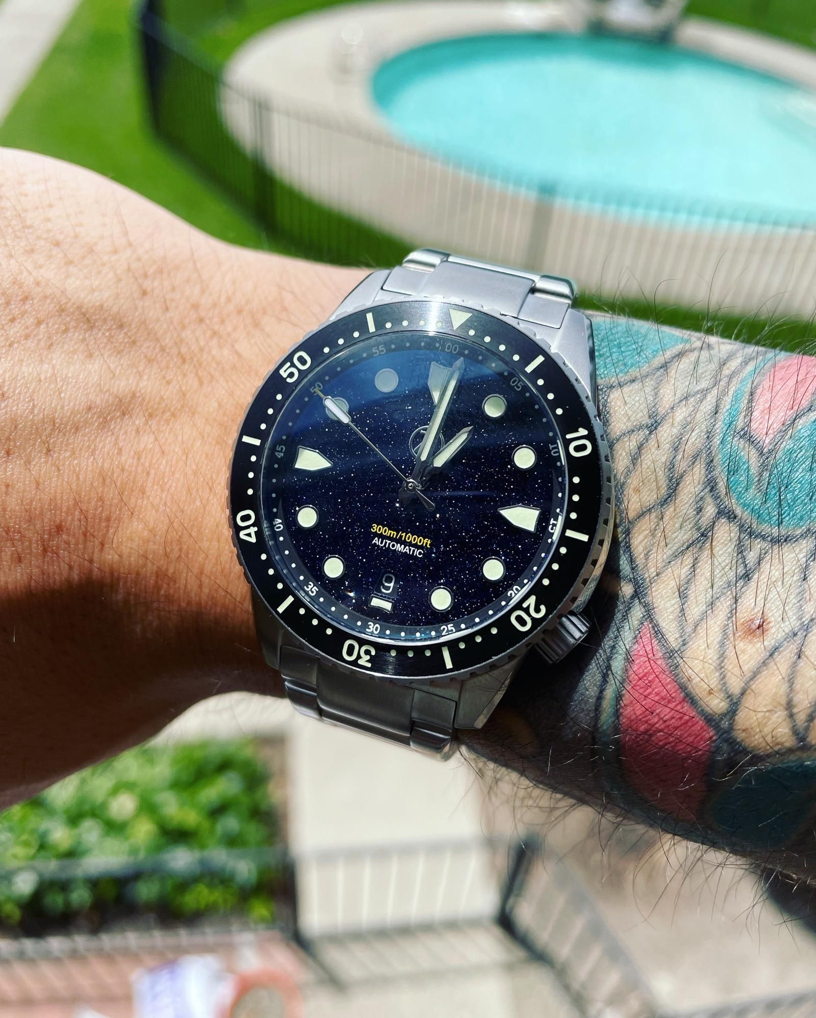 Zelos Mako V3 Adventurine Dial | WatchCrunch