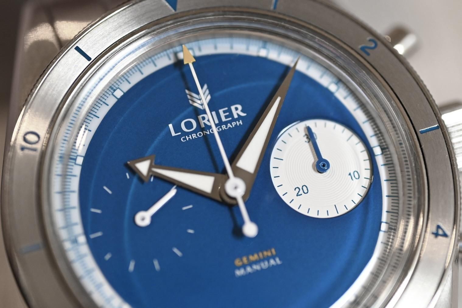 Limited Edition Lorier x Worn & Wound Gemini hand-wound bicompax