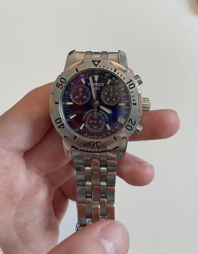 時計 TISSOT T362/462 QZ CHRONOGRAPH BOX ETC Tissot PRS 200 Silver Men's Watch - T362/462 for sale online