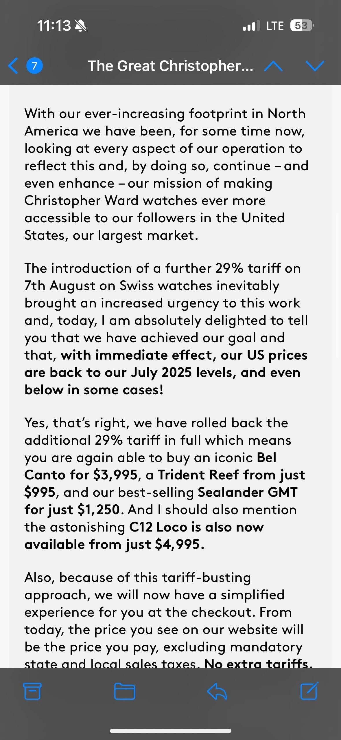 BIG NEWS FROM CW NO MORE TARIFFS! WatchCrunch