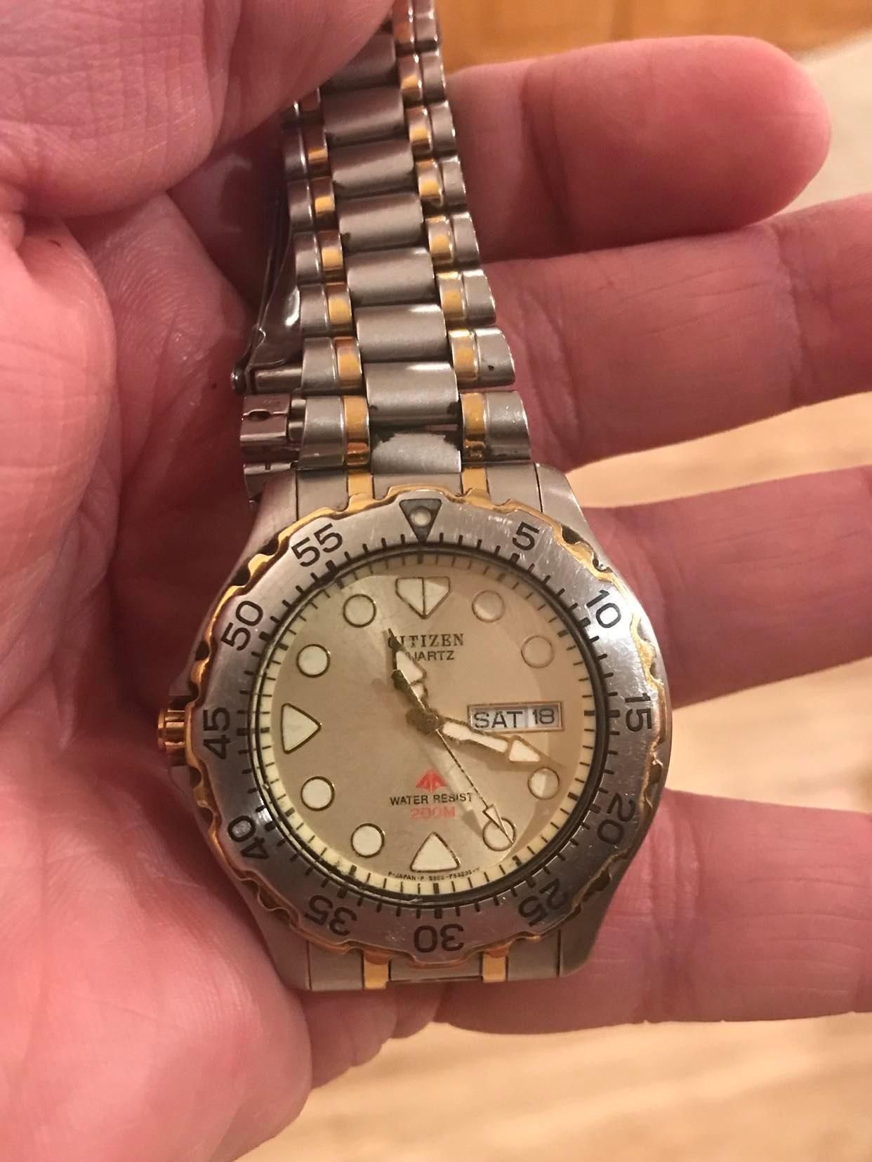 Gold Promaster Citizen ProMaster 200m Gold Tone Dive Watch-5502 F53235-Y | WatchCrunch