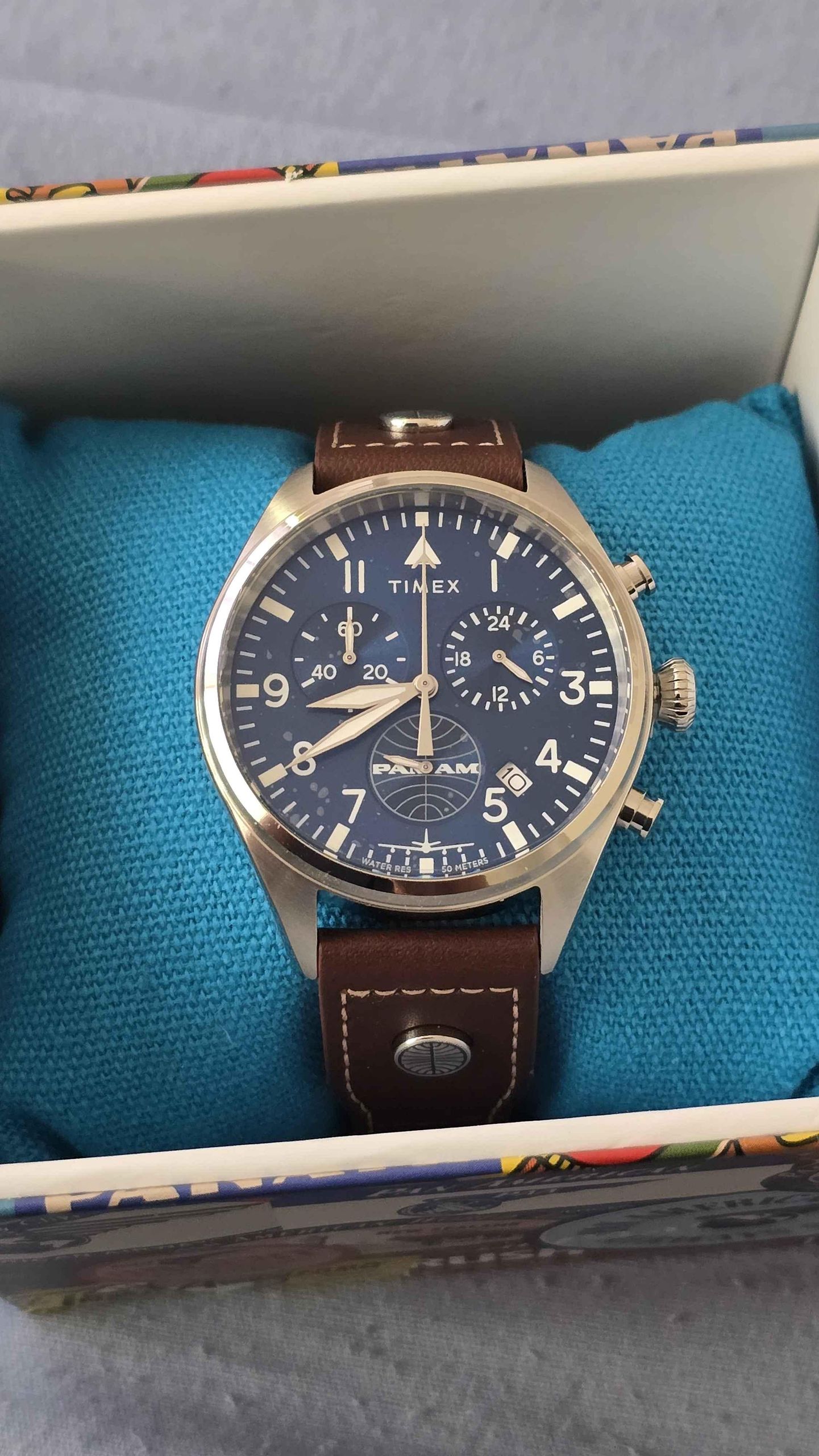 NWA - Timex x Pan Am 42mm Chrono | WatchCrunch