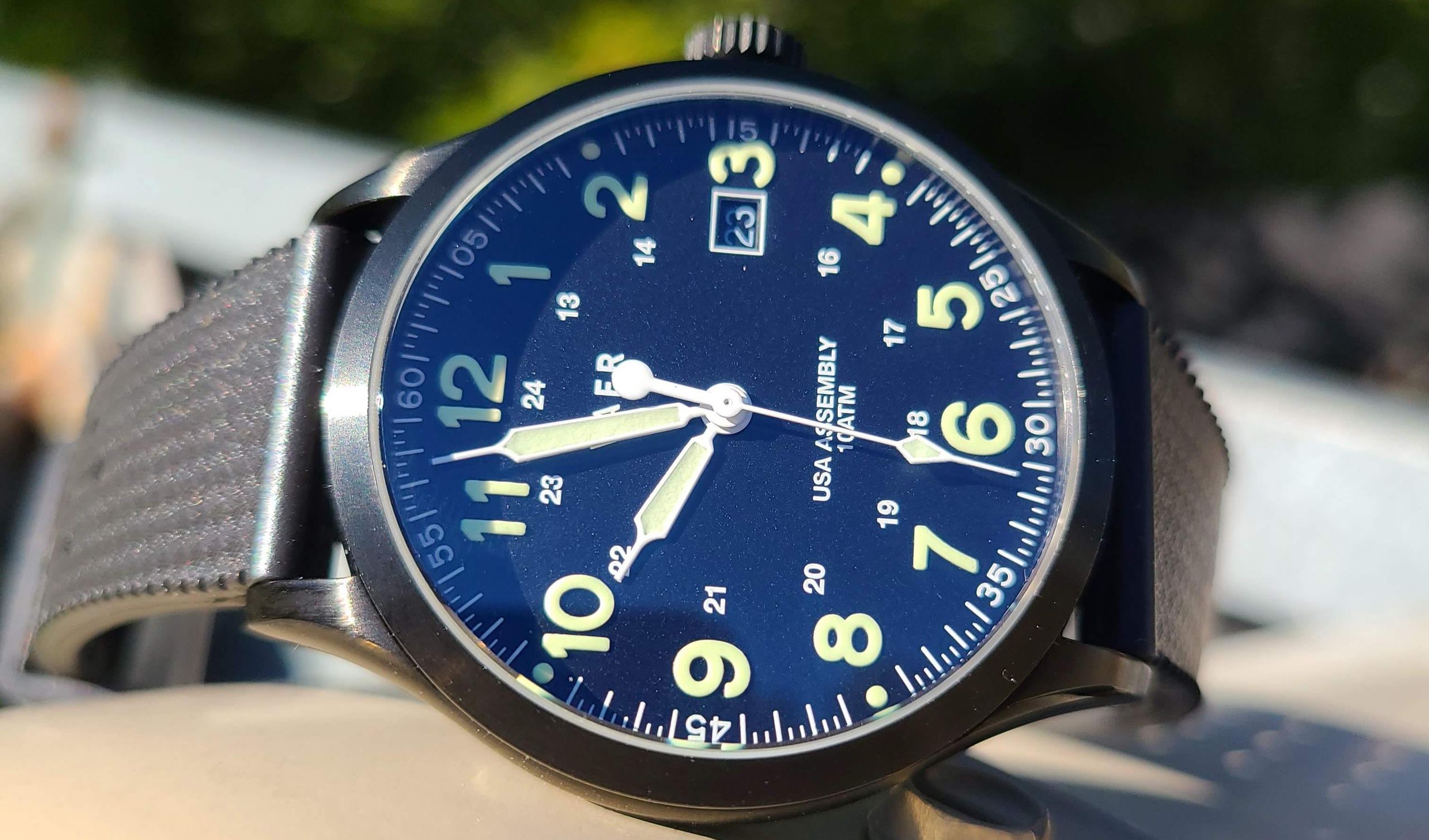 Vaer C5 Tactical Field Solar - 40mm USA製 VAER | C5 Field Black Solar: 10ATM, Sapphire Glass, USA