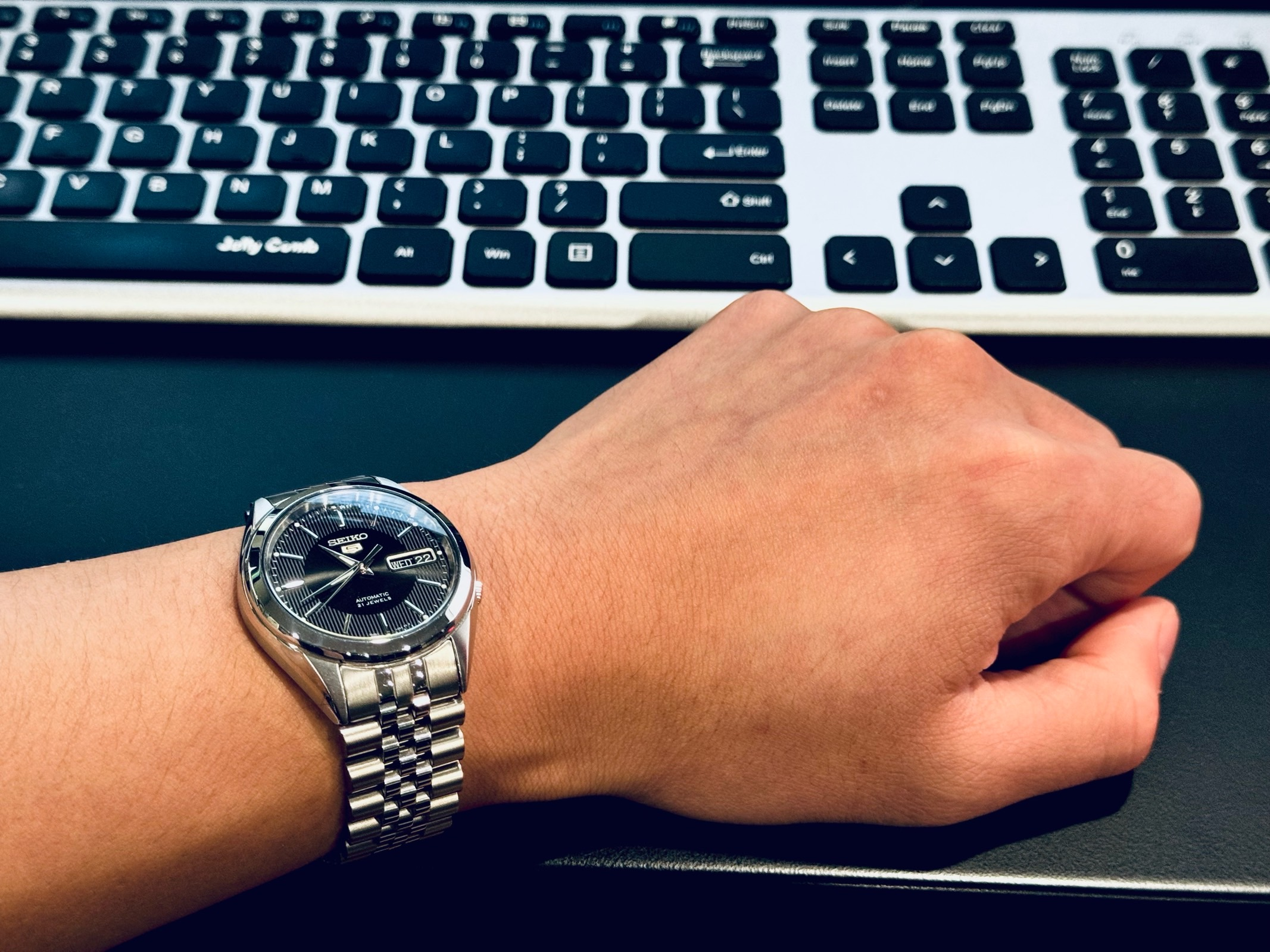 My first watch, SNKL23, back to my first mod, the Jubilee Bracelet