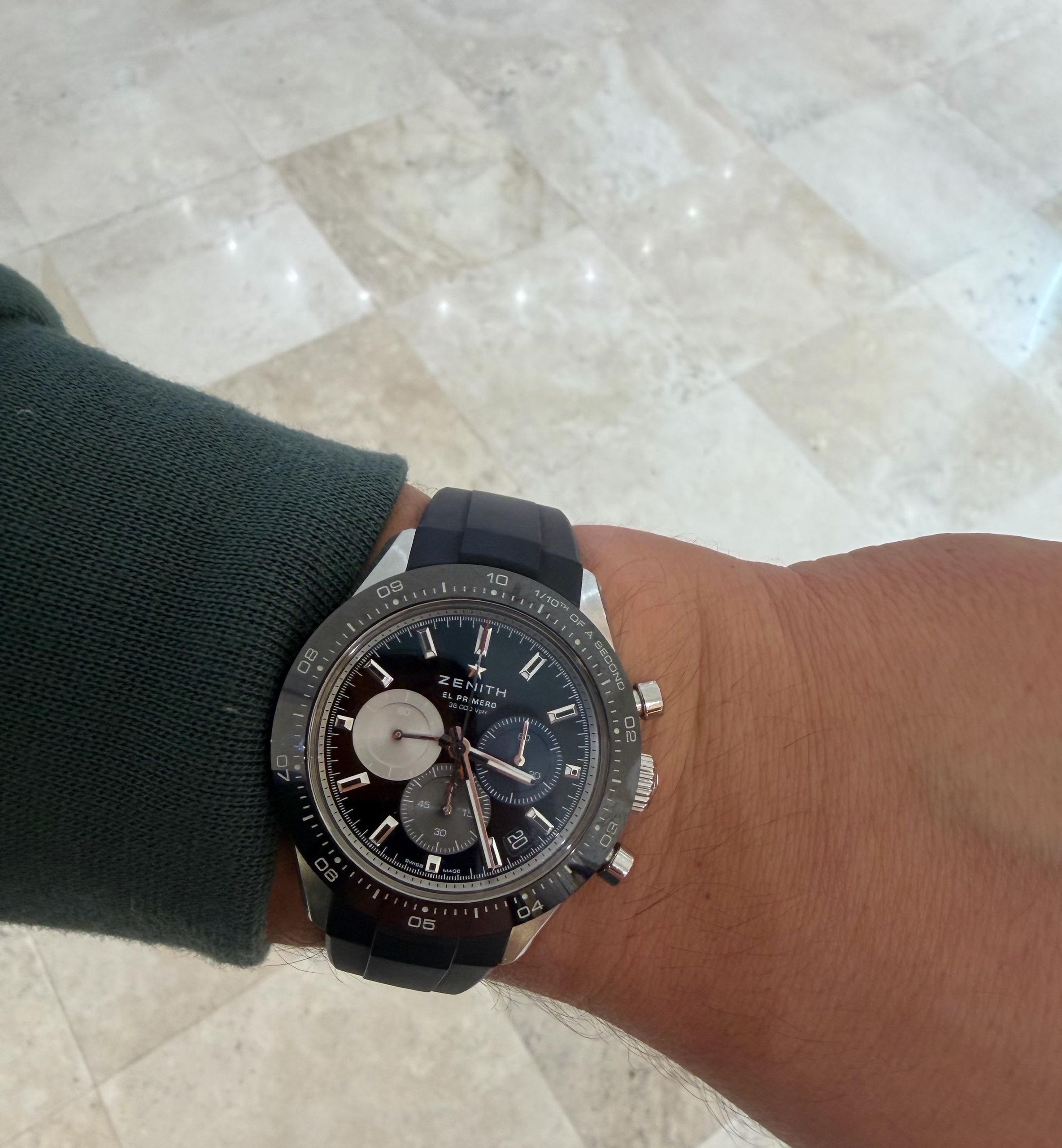 OEM rubber strap for my Zenith Chronomaster Sport | WatchCrunch