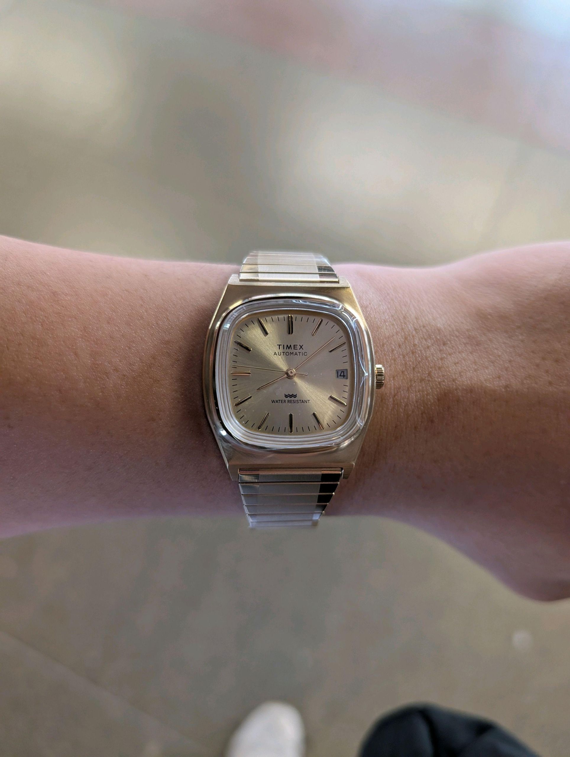 NWA Timex 1983 E-Line reissue 34mm automatic | WatchCrunch