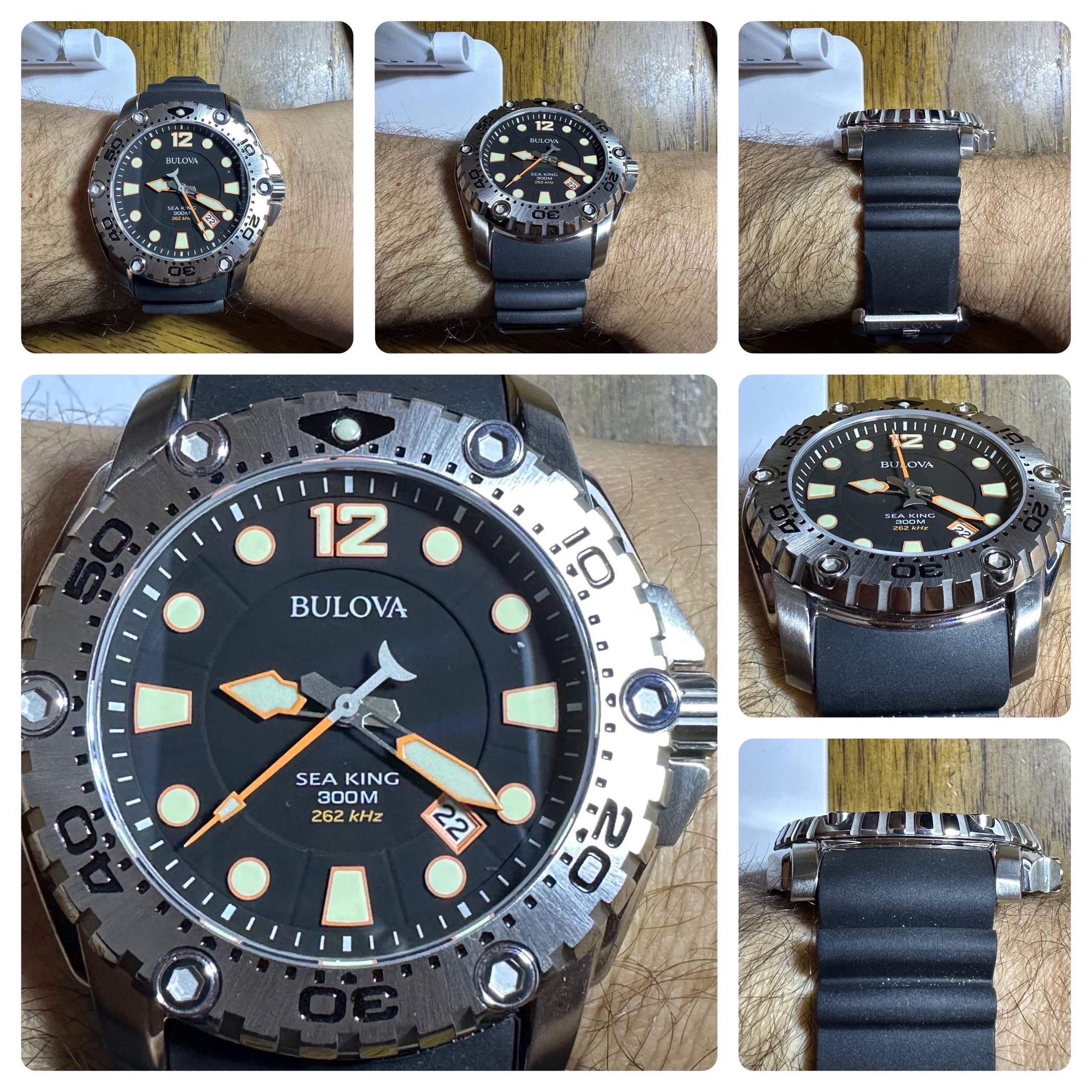 Bulova Sea King Professional Dive Analog Quartz - Black Dial