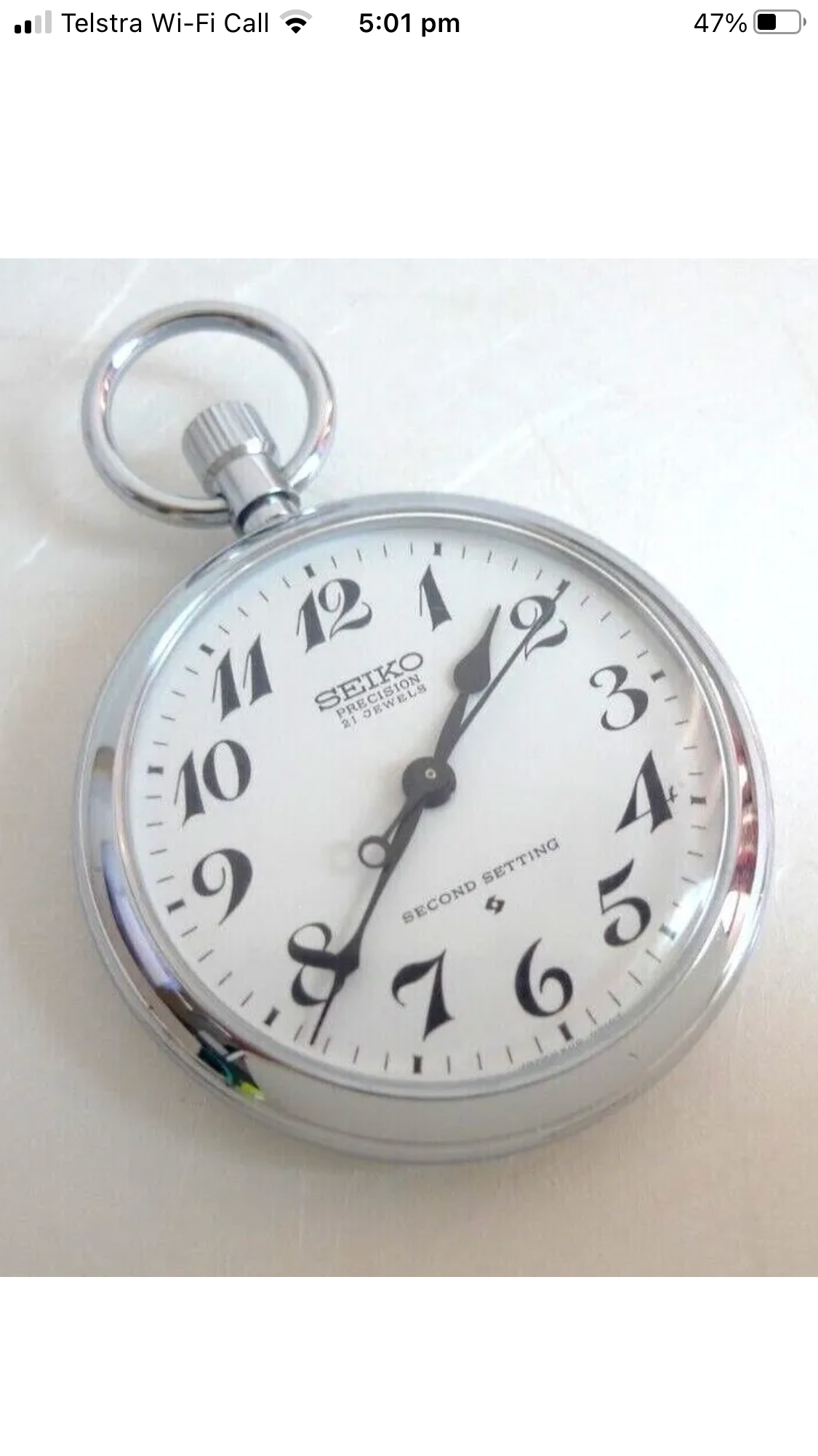 SEIKO 門鉄 PRECISION 21石 SECOND SETTING Seiko Pocket Watch Pocket Watches with Vintage 21 Jewels for