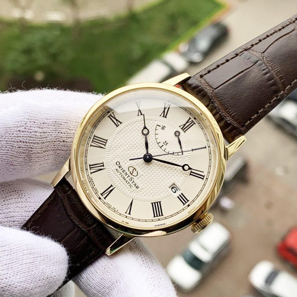 slim fit dress slacks Men's Dress Watch - Gold Onyx