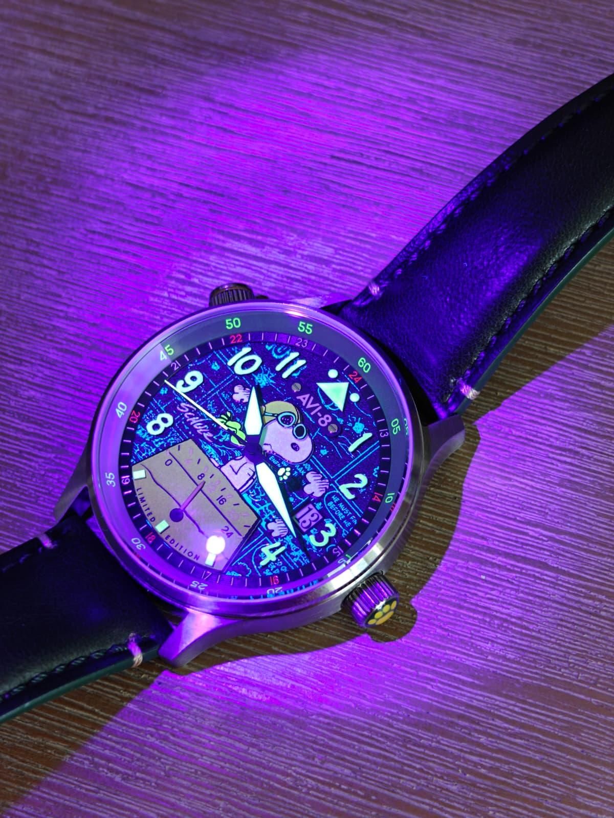 アフガングラスビーズ✺ミラー ✓ NWA - AVI-8 HAWKER HURRICANE McKellar Dual Time x Peanuts