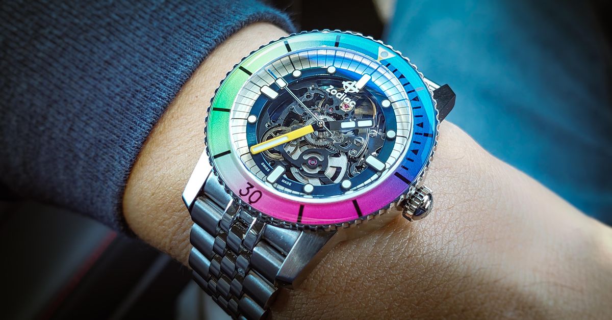 Zodiac Super Sea Wolf Super Chroma Skeleton 6-15 Z09298 | WatchCrunch