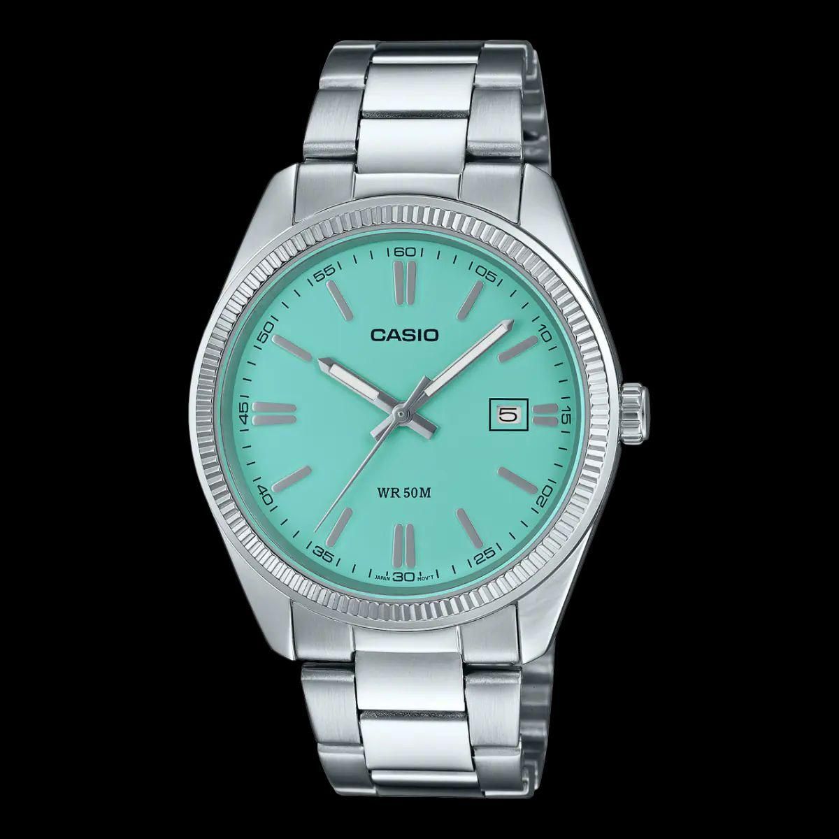 Casio MTP 1302PD 2A2V Tiffany Blue WatchCrunch