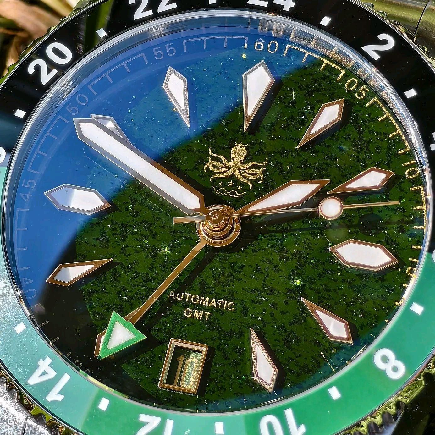 Phoibos Voyager GMT Green Aventurine Dial | WatchCrunch