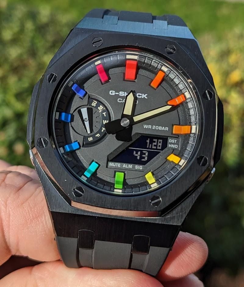 Casioak rainbow mod | WatchCrunch