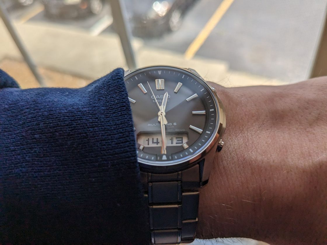 Casio Lineage Anadigi Titanium Multiband Solar Review | WatchCrunch