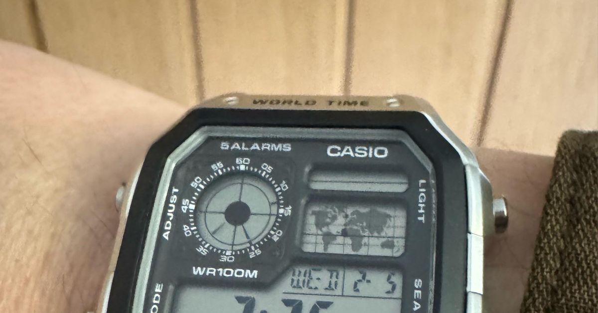 Casio worldtimer watchcrunch