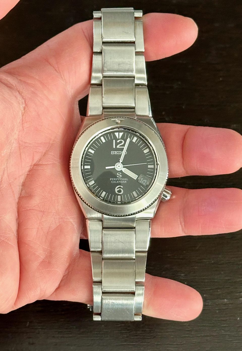SEIKO Quartz Japan 10 Bar Stainless Steel Men's Watch INa