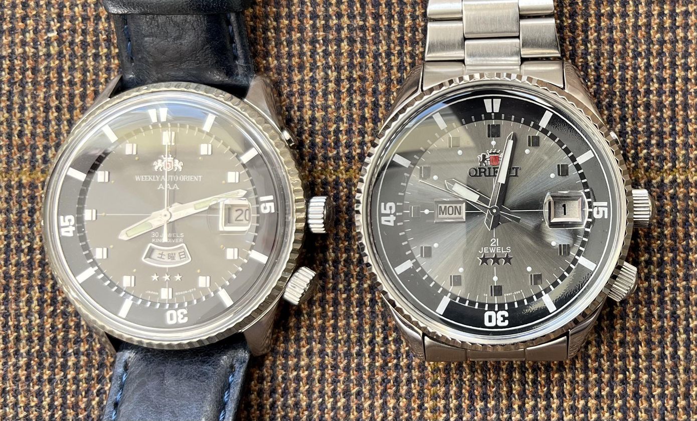 1960s Orient AAA Deluxe Weekly Auto King Diver | WatchCrunch