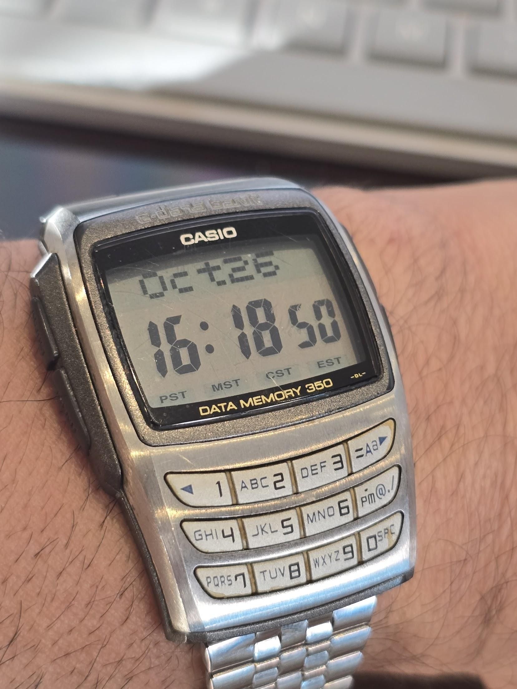 Casio EDB-610 Data Bank 350: A Computer on Your Wrist Before ...