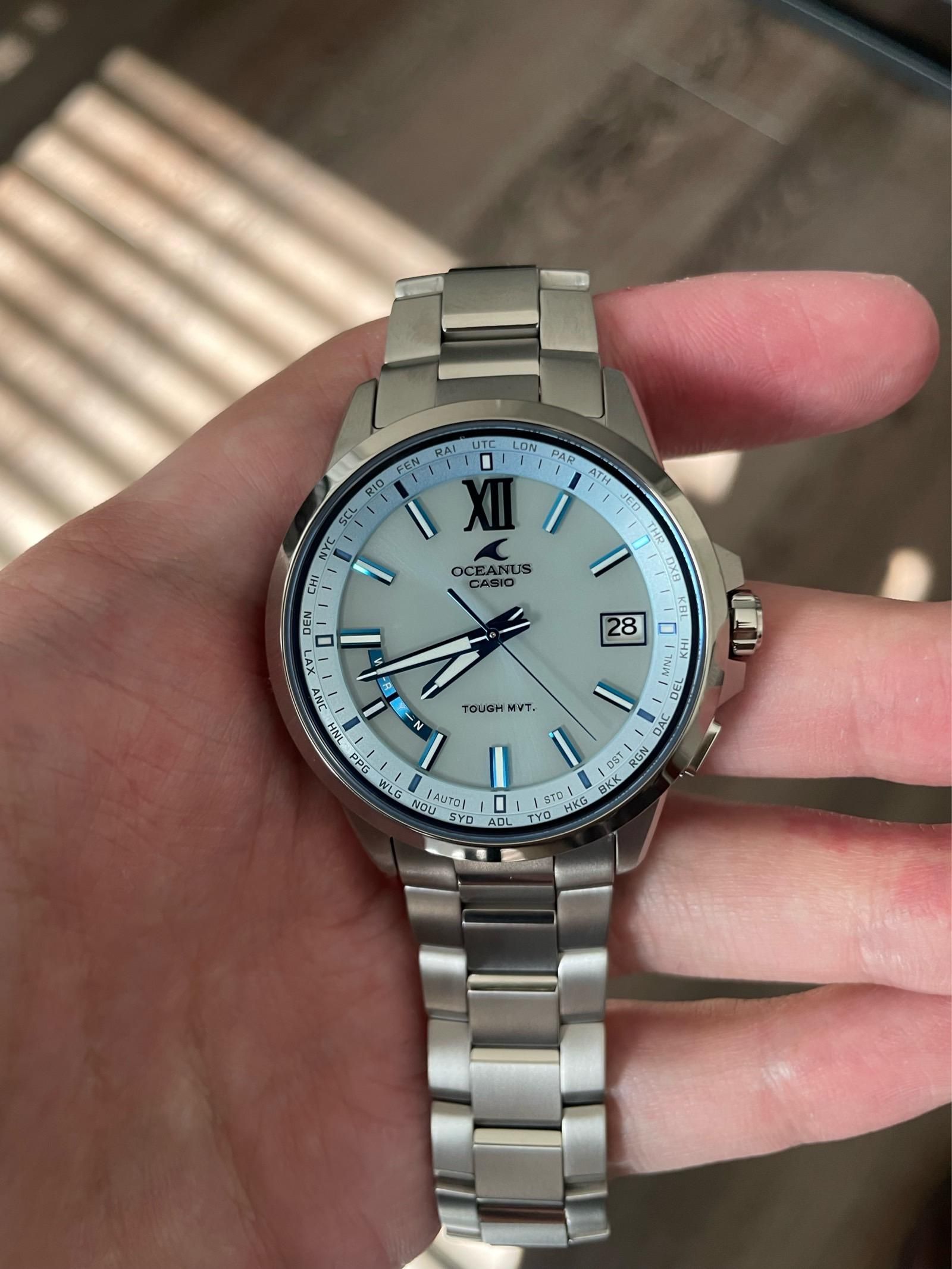One of the best things to come home to, a new watch! Casio Oceanus