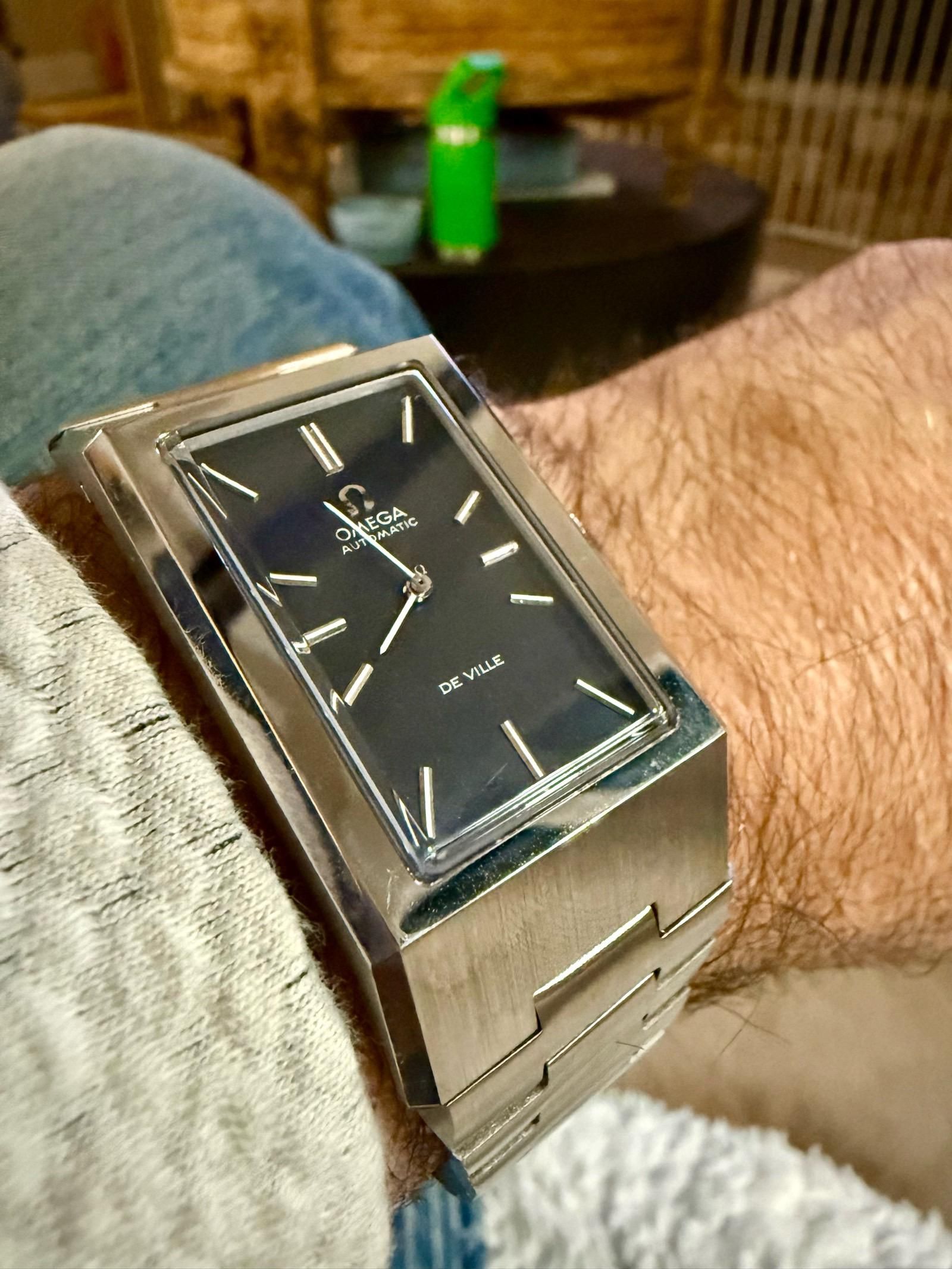 Starting to get into some vintage Omegas. Omega De Ville Tank Automatic  Jumbo 155.007 | WatchCrunch