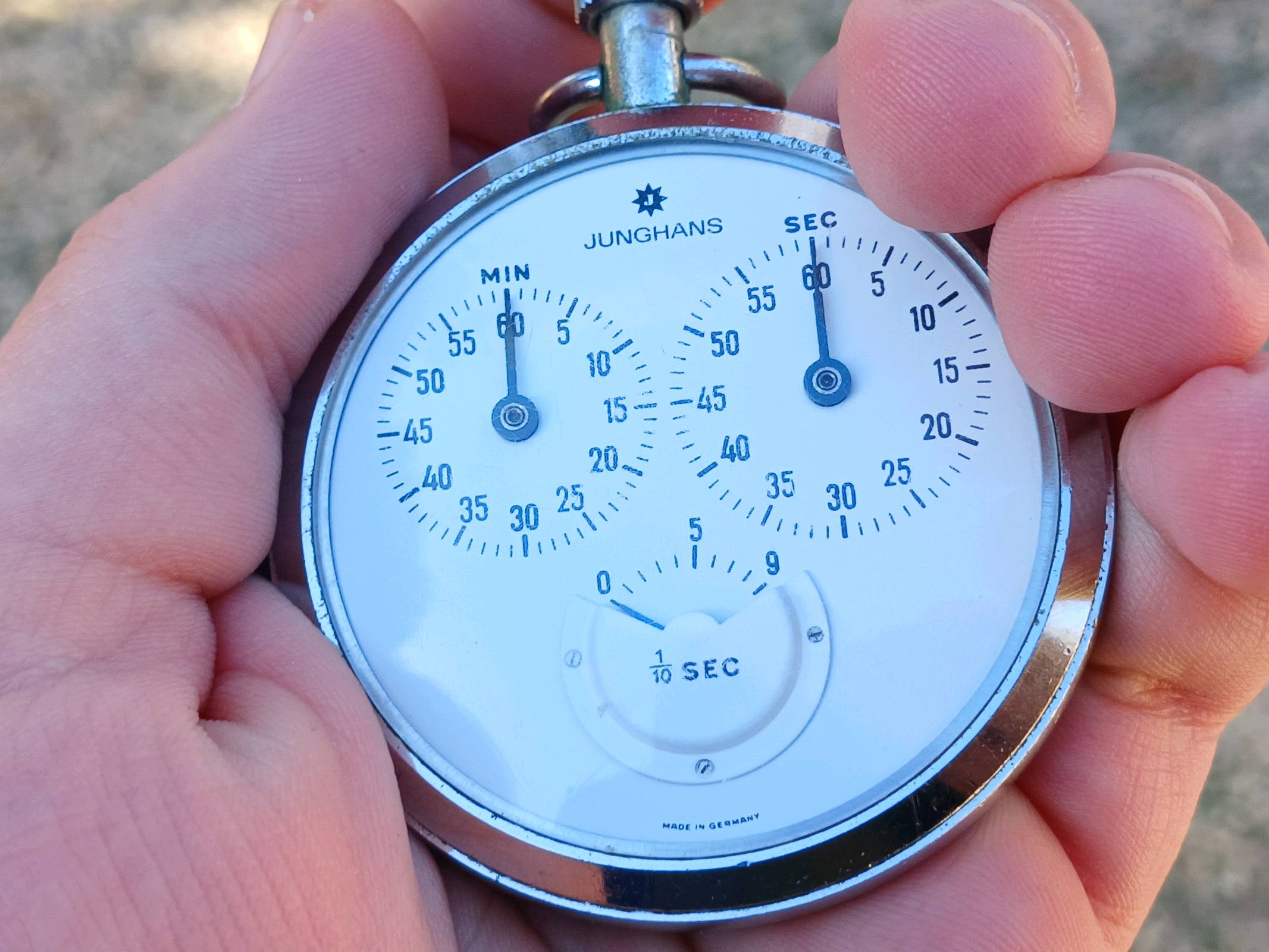 The Max Bill stopwatch: Junghans 1/10s 60min stopwatch review