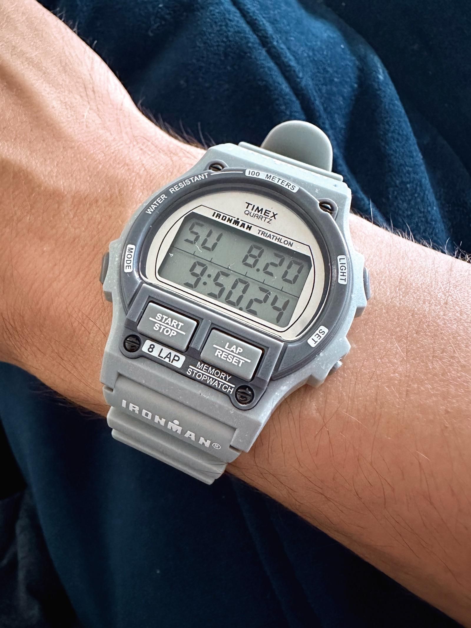 TIMEX IRONMAN TRIATHLON 腕時計 Timex Ironman Triathlon Shock, Digital Chronograph, Men's