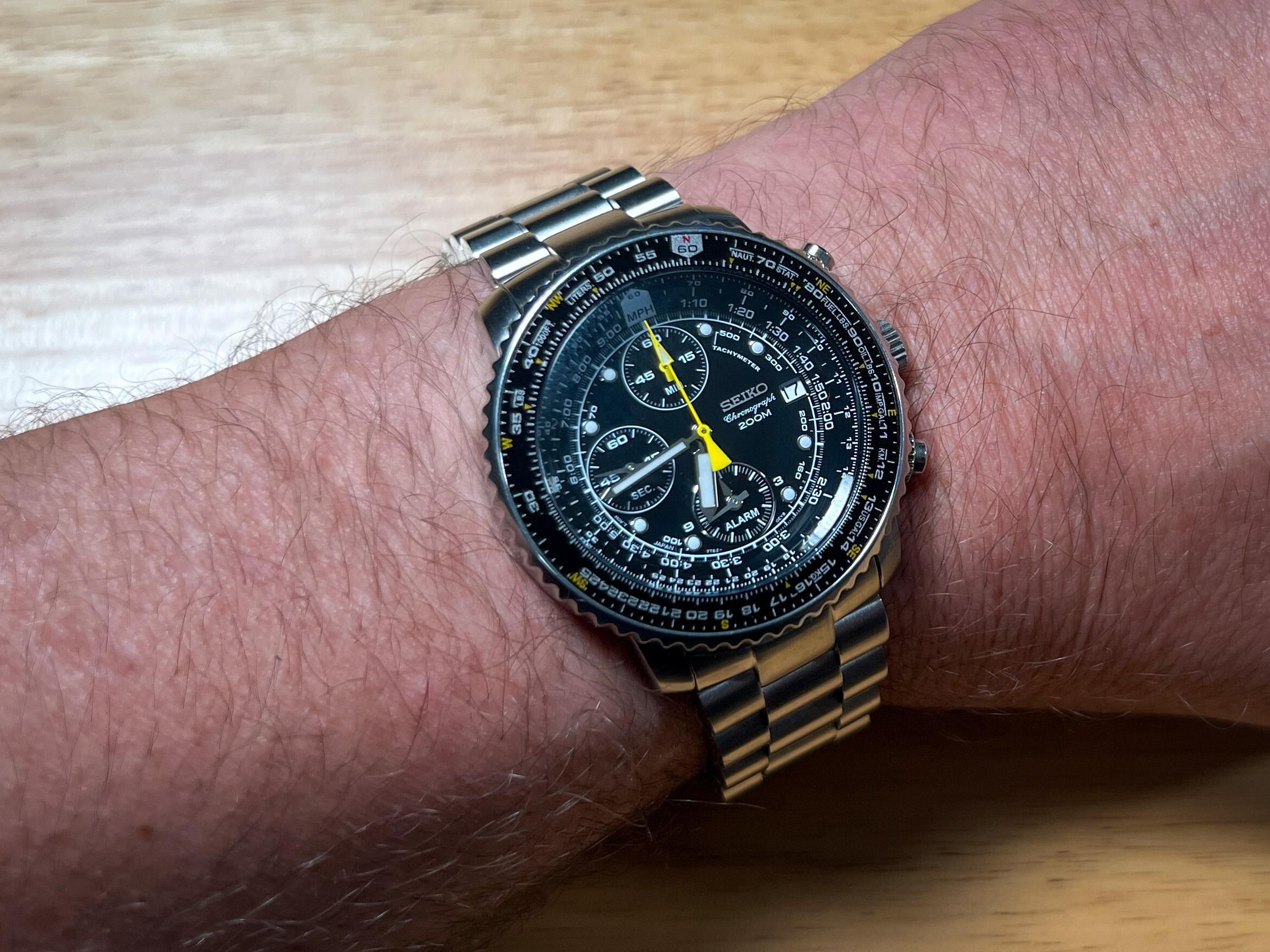 Wrist Seiko Flightmaster Wrist Sna411 Sapphire Seiko Flightmaster