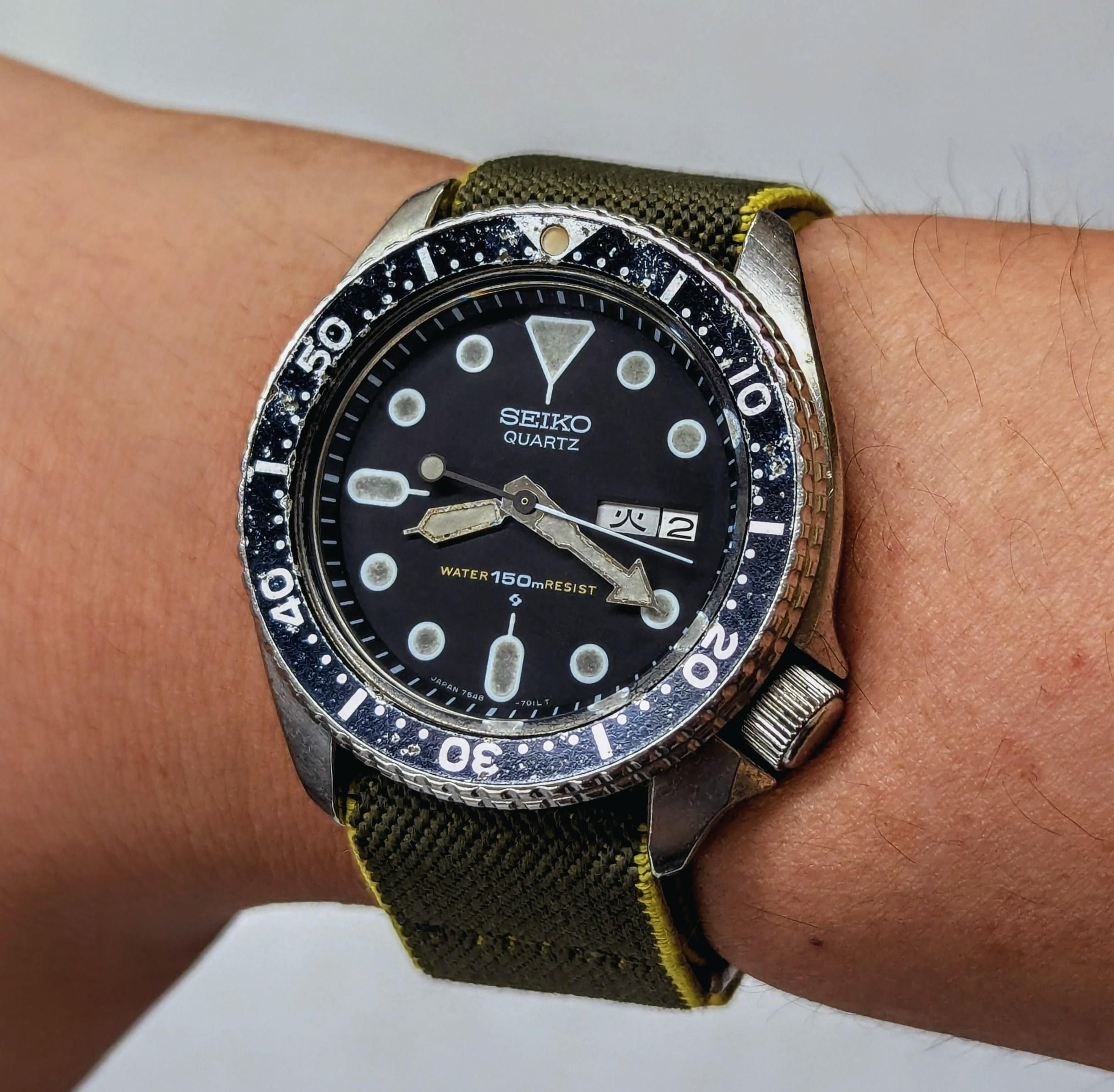 Seiko 150m Quartz Diver 7548-7000, made in June of 1981. | WatchCrunch