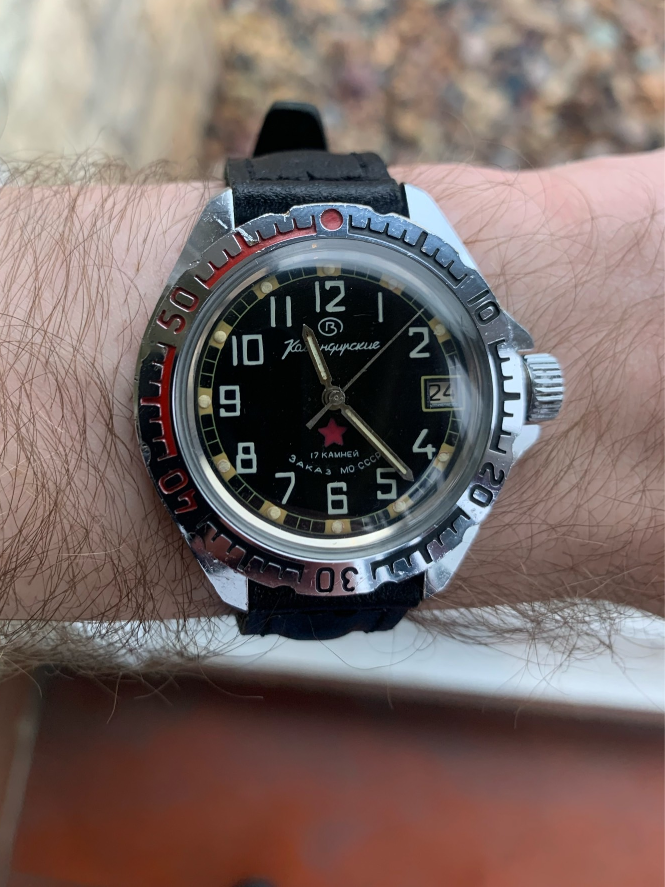 Vintage 1980s to early 90s Vostok Komandirskie with 3aka3 MO CCCP