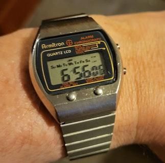 Vintage Armitron Digital Watch- Works Vintage Armitron Digital Sports Watch for Women Start Stop  main image 4