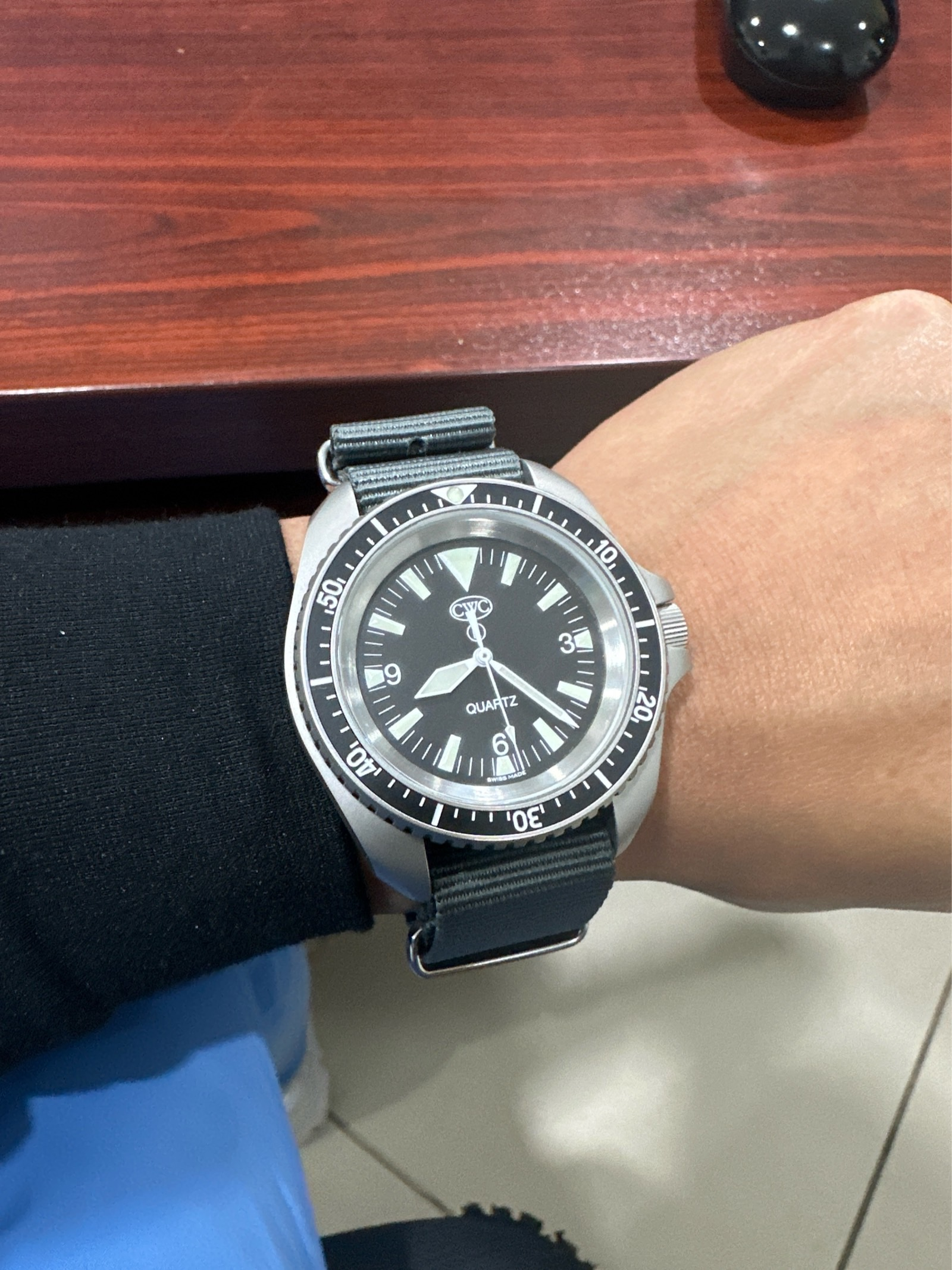CWC RN QUARTZ DIVERS WATCH MK.2, MATTE TOP (RN300-MT QS120