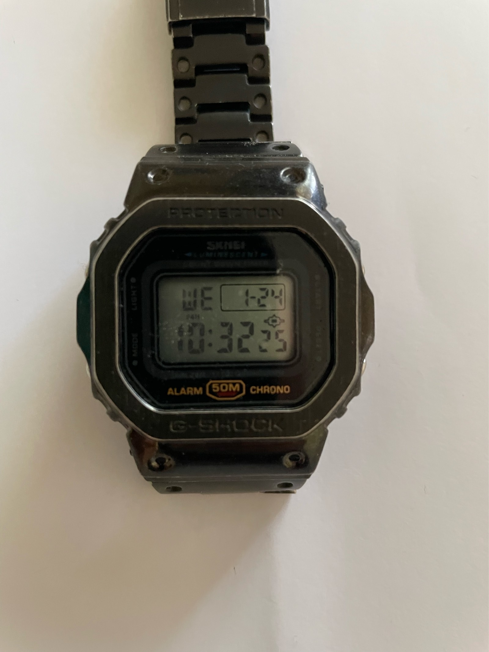 SKMEI 1628 in G shock metal mod | WatchCrunch