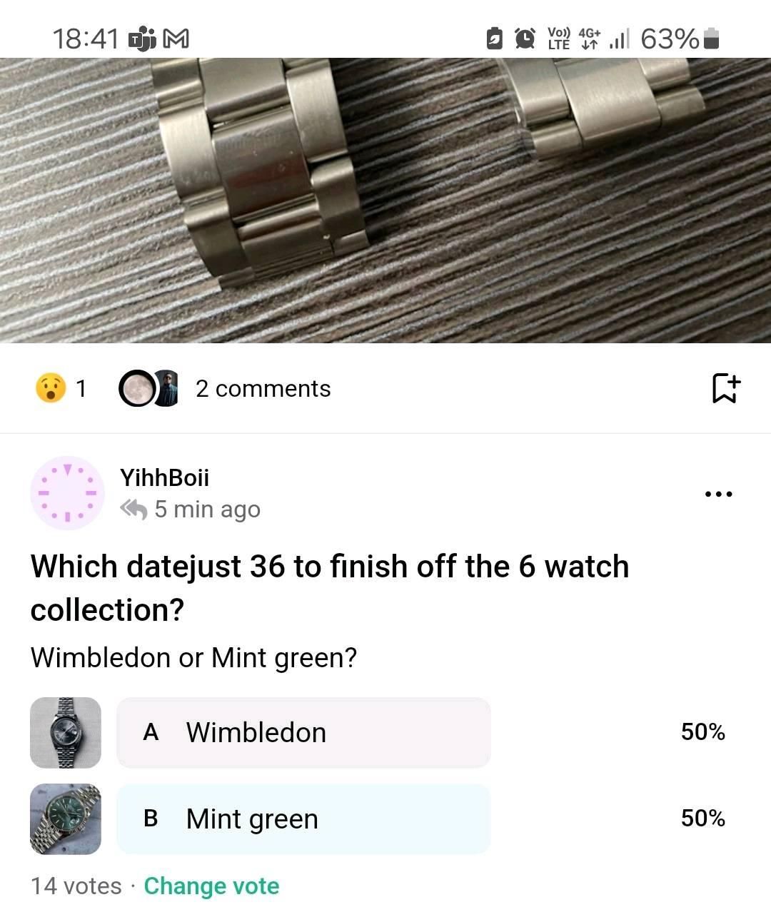 Which datejust 36 to finish off the 6 watch collection? | WatchCrunch