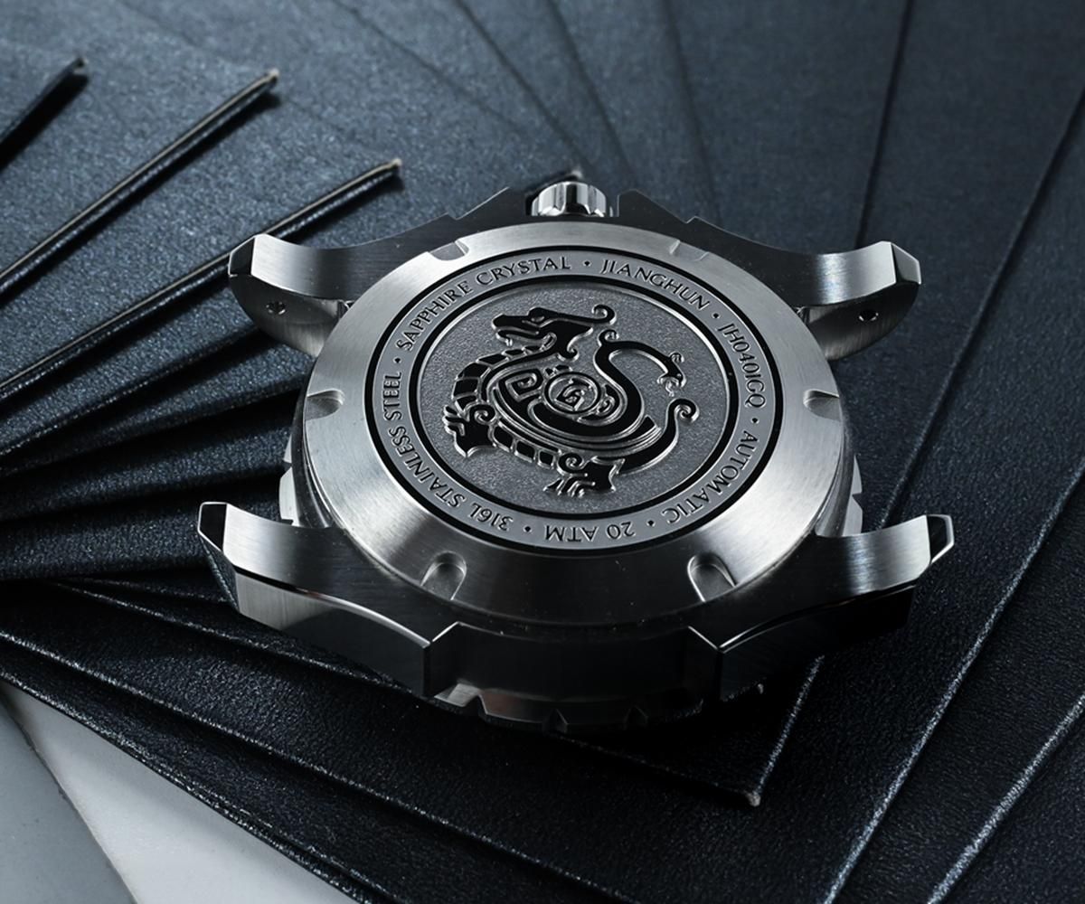 New friend debut JH04 series Xuanwu diving watch sample