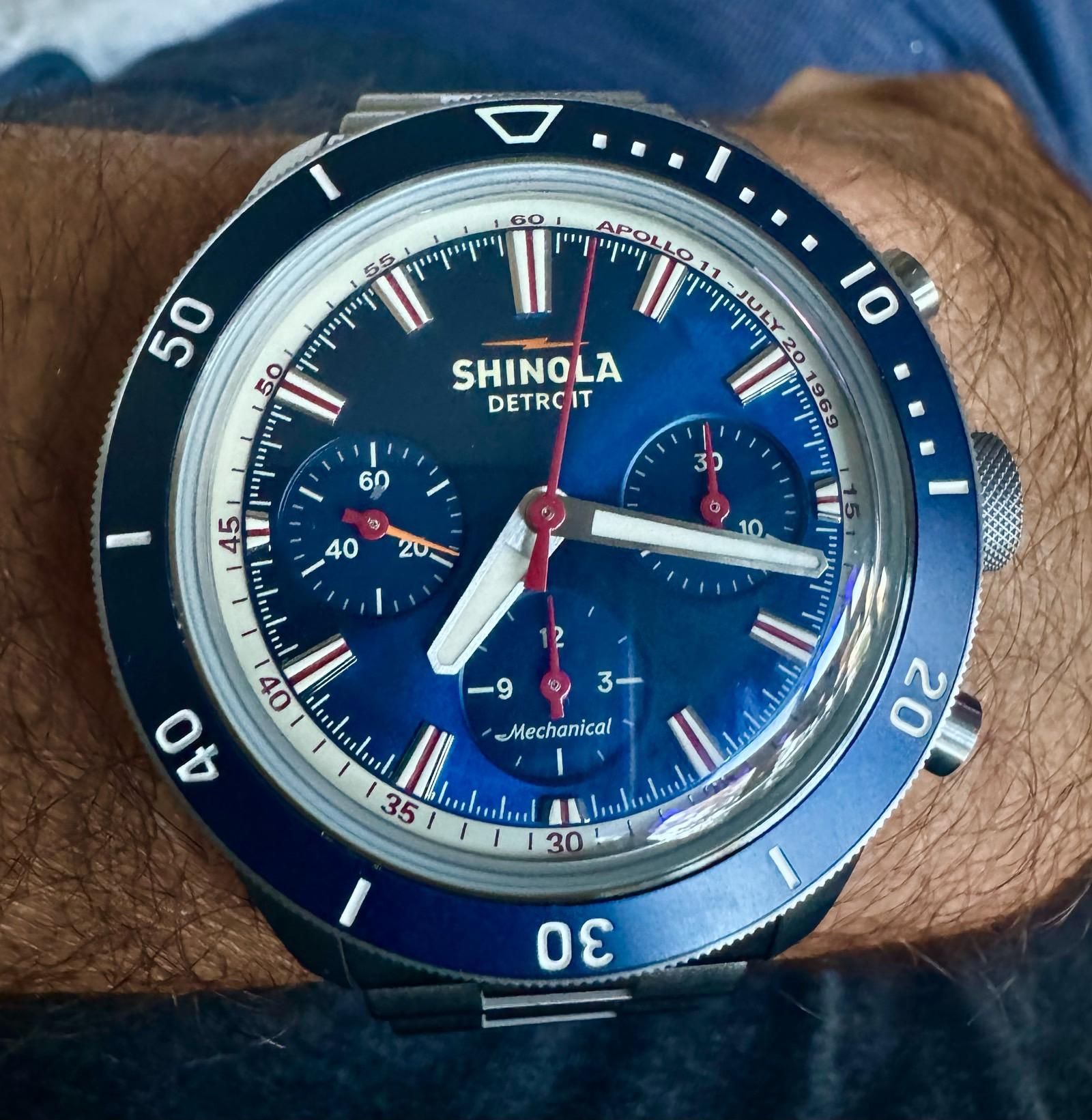 Shinola The Mooncraft Monster Chrono 43mm ltd edition 414 of 500
