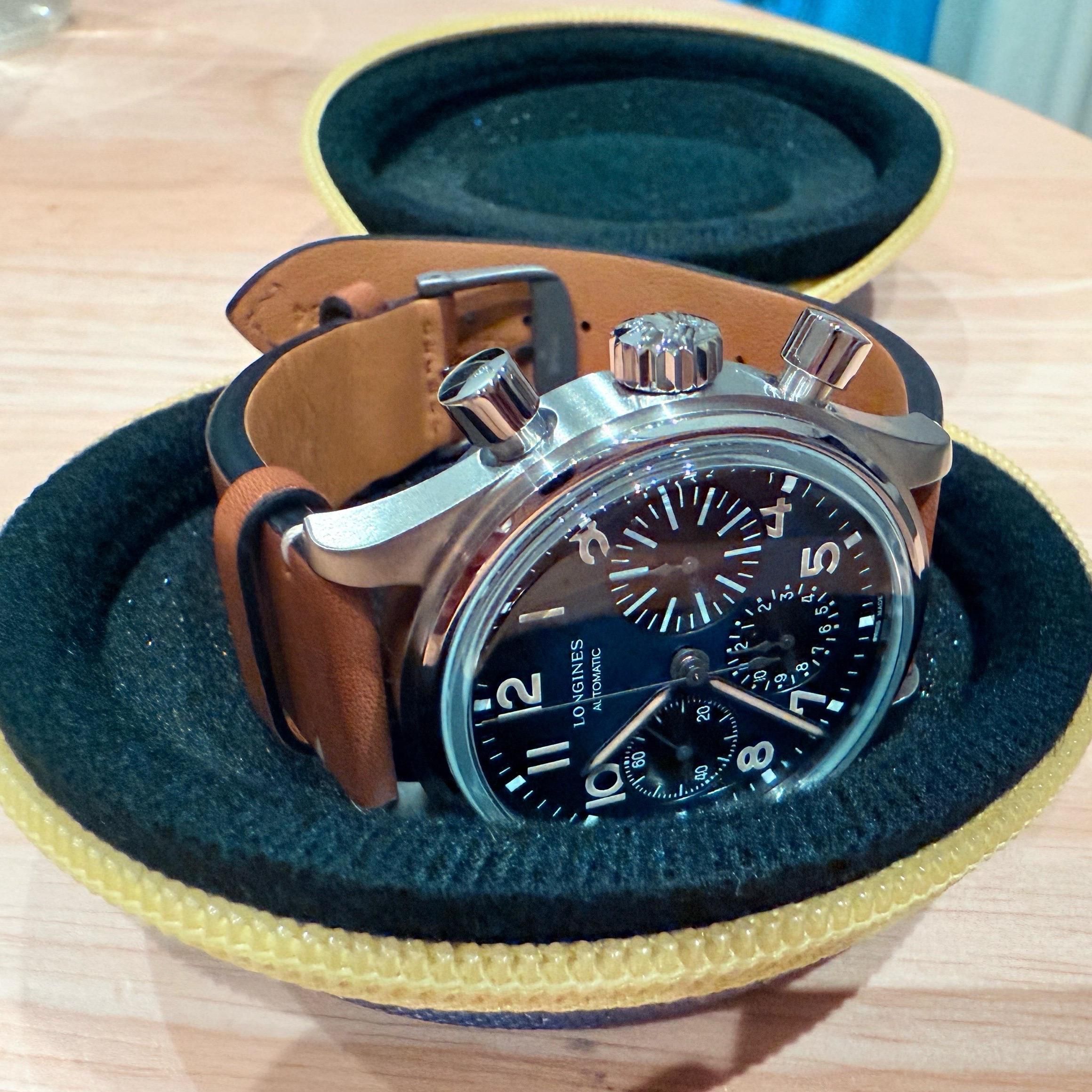 The Longines Heritage Collection Titanium Avigation Big Eye ! [A