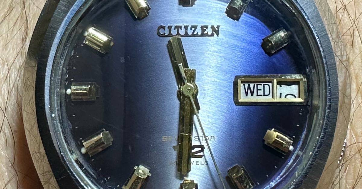 70sビンテージ CITIZEN Seven Star V2 ミッドナイトブルー