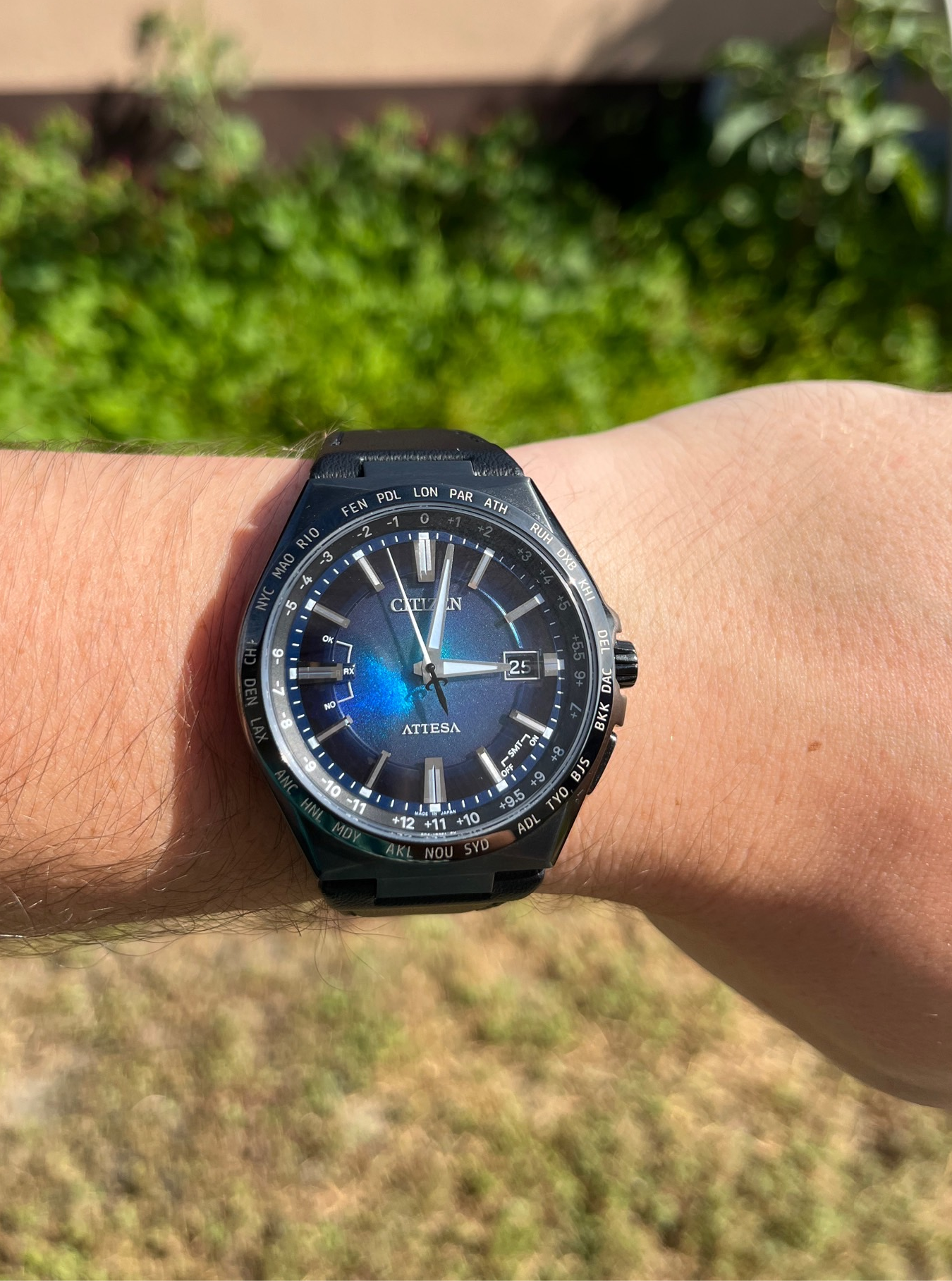 Citizen Attesa Unite with Blue CB0215-18L | WatchCrunch