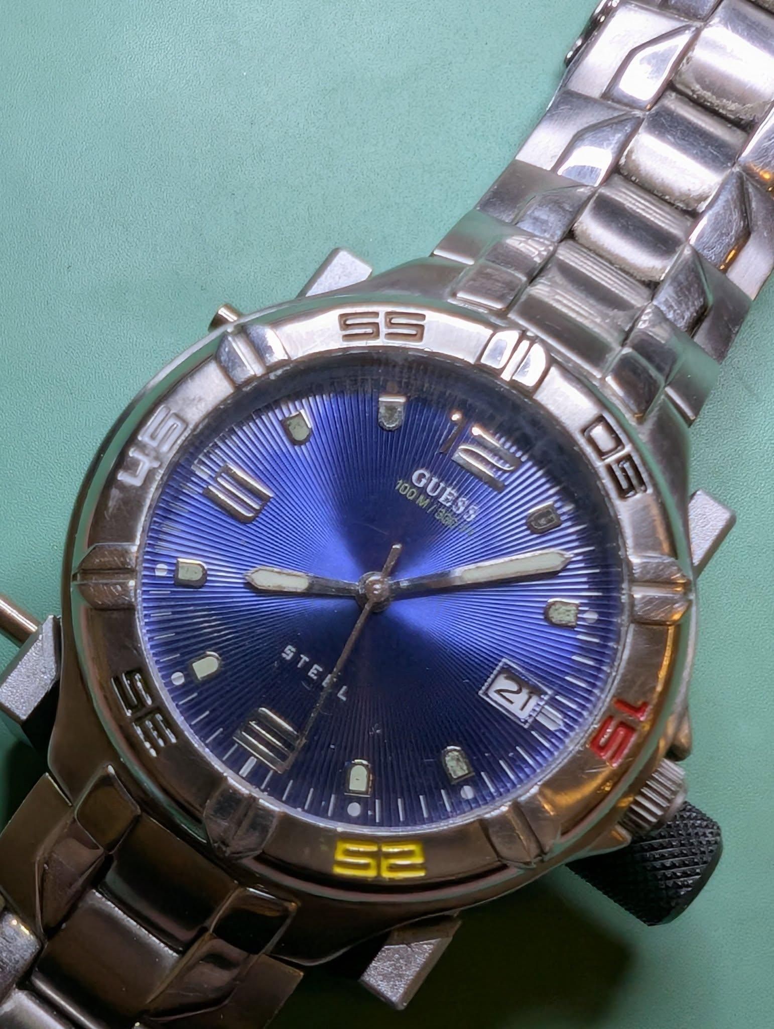 Guess Steel Dive Watch