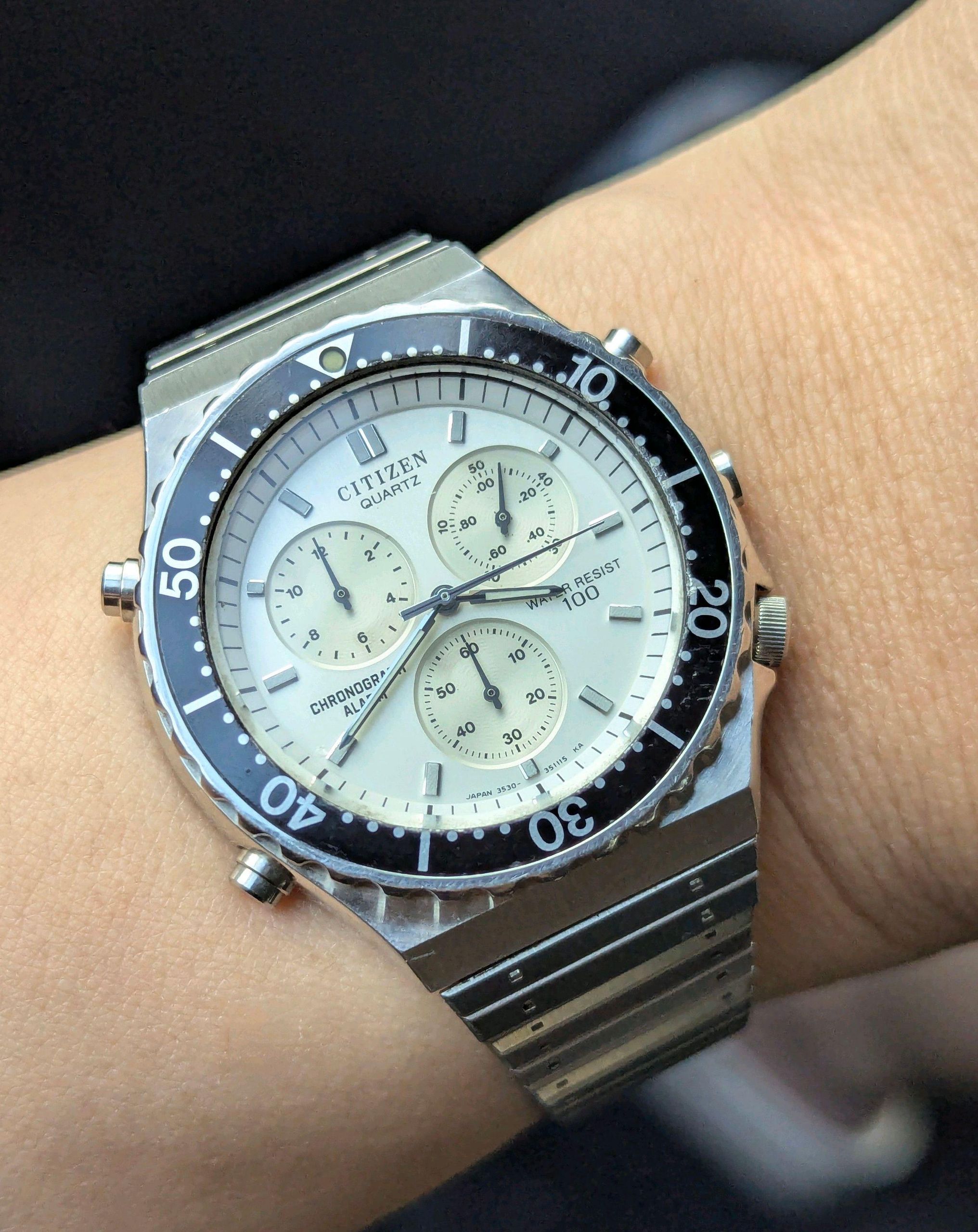 80s Citizen white 3530-351011, my Mt. Fuji Watch. | WatchCrunch