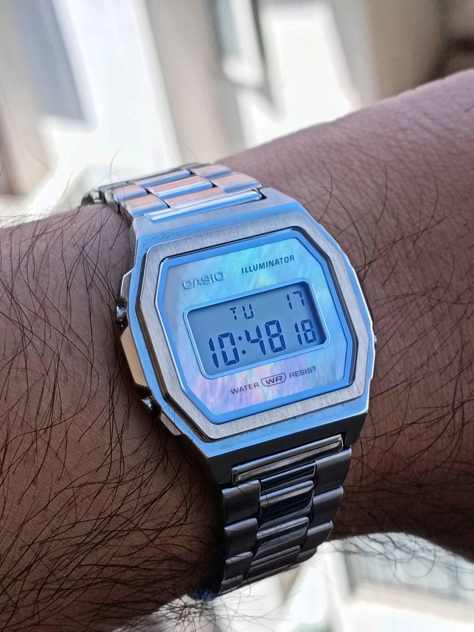 Casio A1000 Mother of Pearl Dial | WatchCrunch