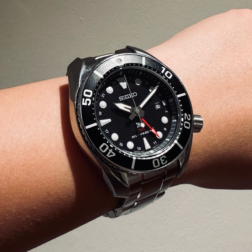 Seiko Prospex 200M Sumo Solar Black GMT SBPK003 JDM Review