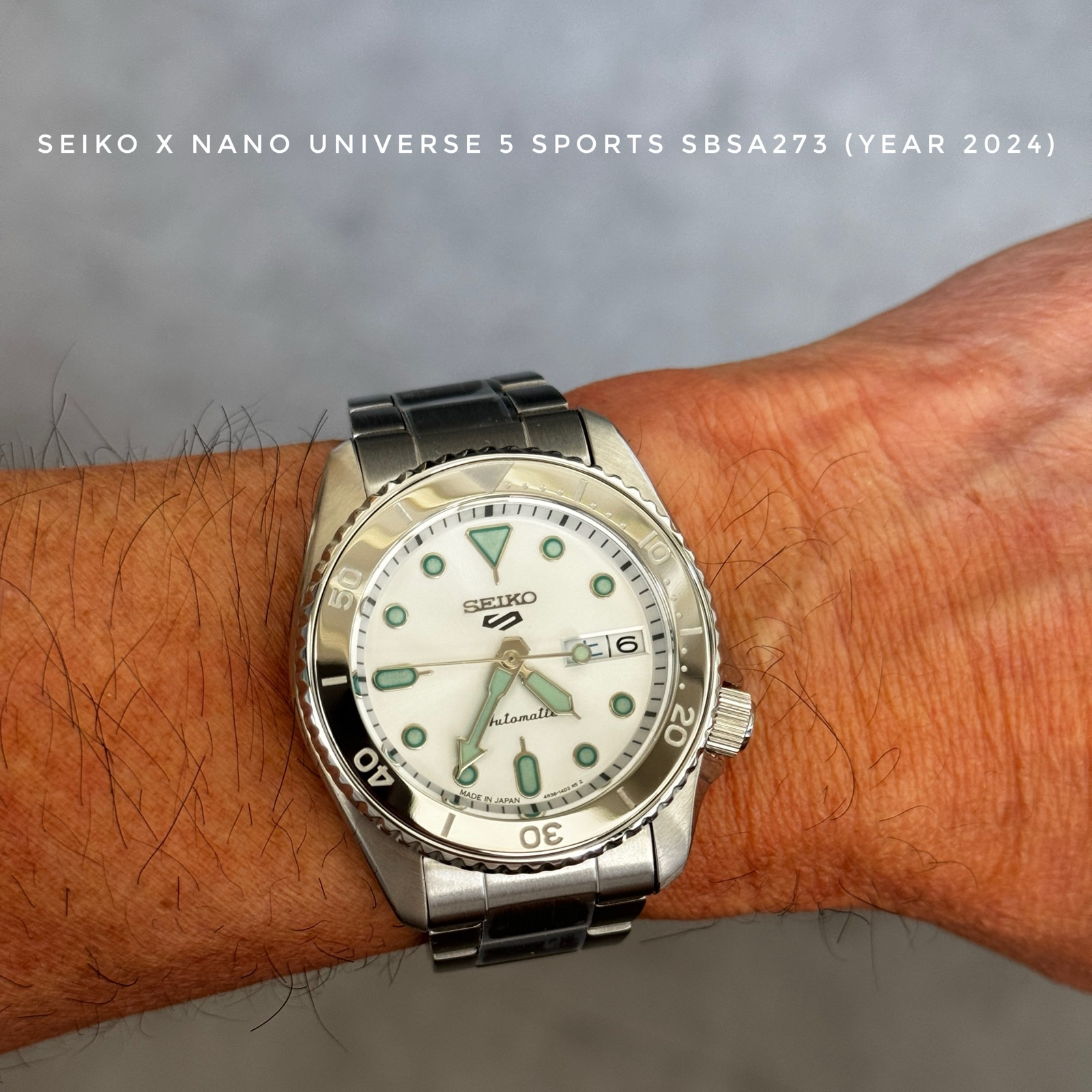 【新品未使用】セイコー 5スポーツ ナノ・ユニバース限定 SBSA273 Seiko X Nano Universe 5 Sports SBSA273 | WatchCrunch