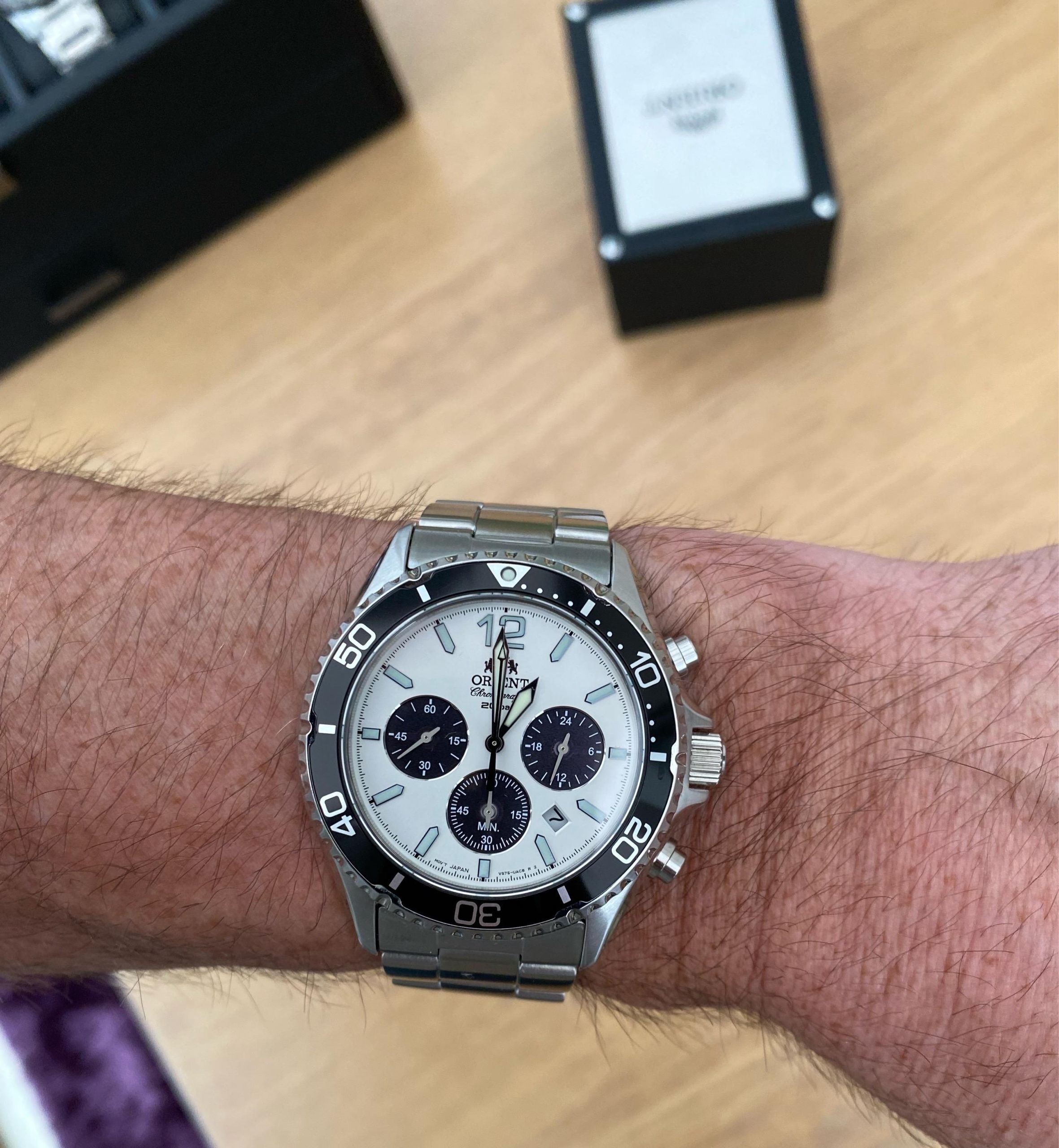 ORIENT MAKO CHRONOGRAPH SOLAR RA-TX0203S | WatchCrunch