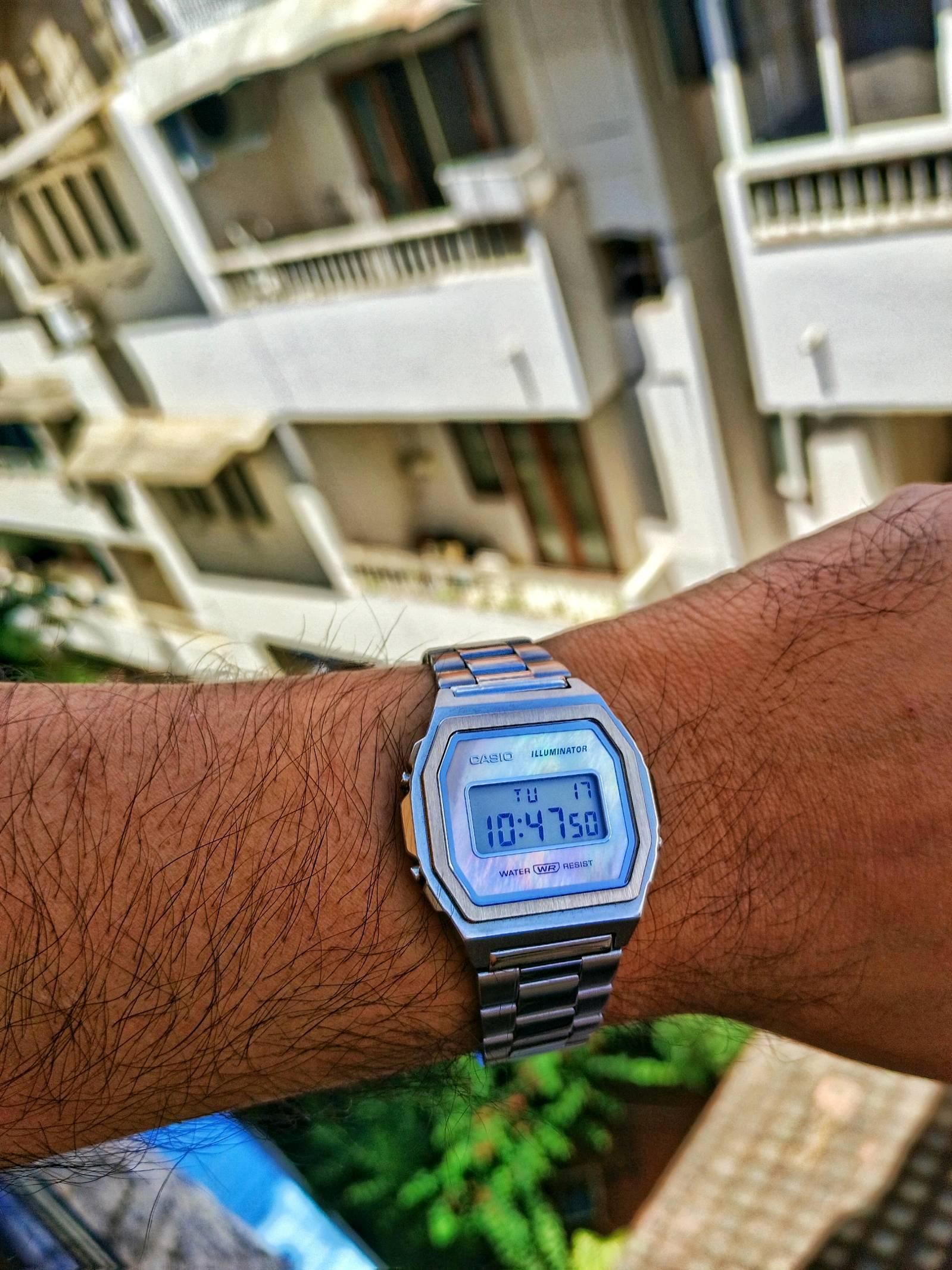 Casio A1000 Mother of Pearl Dial | WatchCrunch