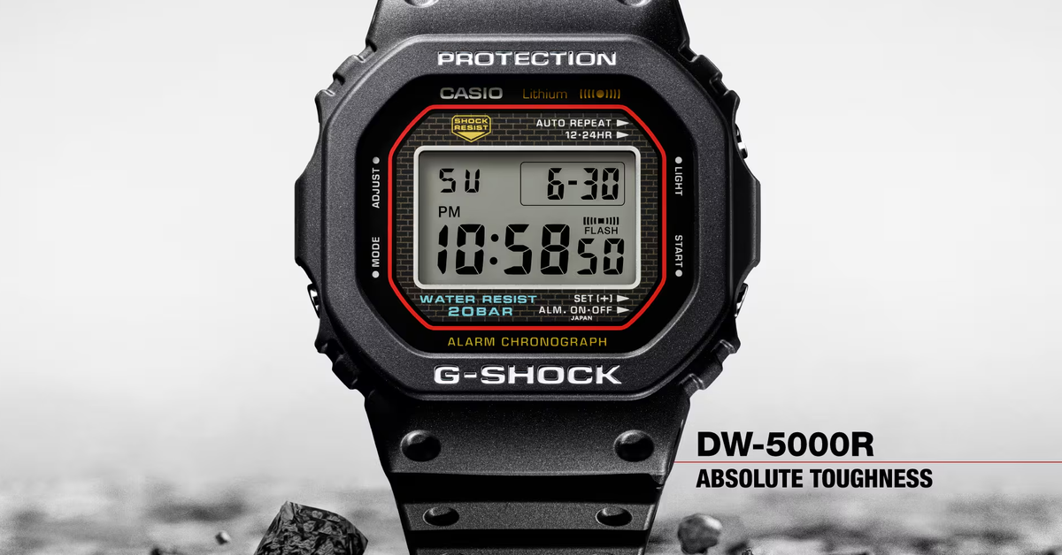 時計 CASIO G-SHOCKDW-5000R-1AJF DW5000R-1A | G-SHOCK DIGITAL Black | CASIO