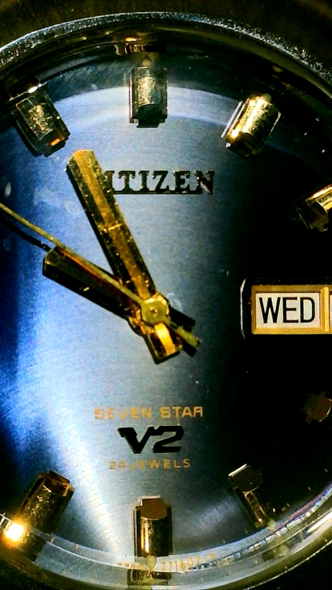 1973 Citizen Seven Star V2 Automatic - Silver-tone/Blue